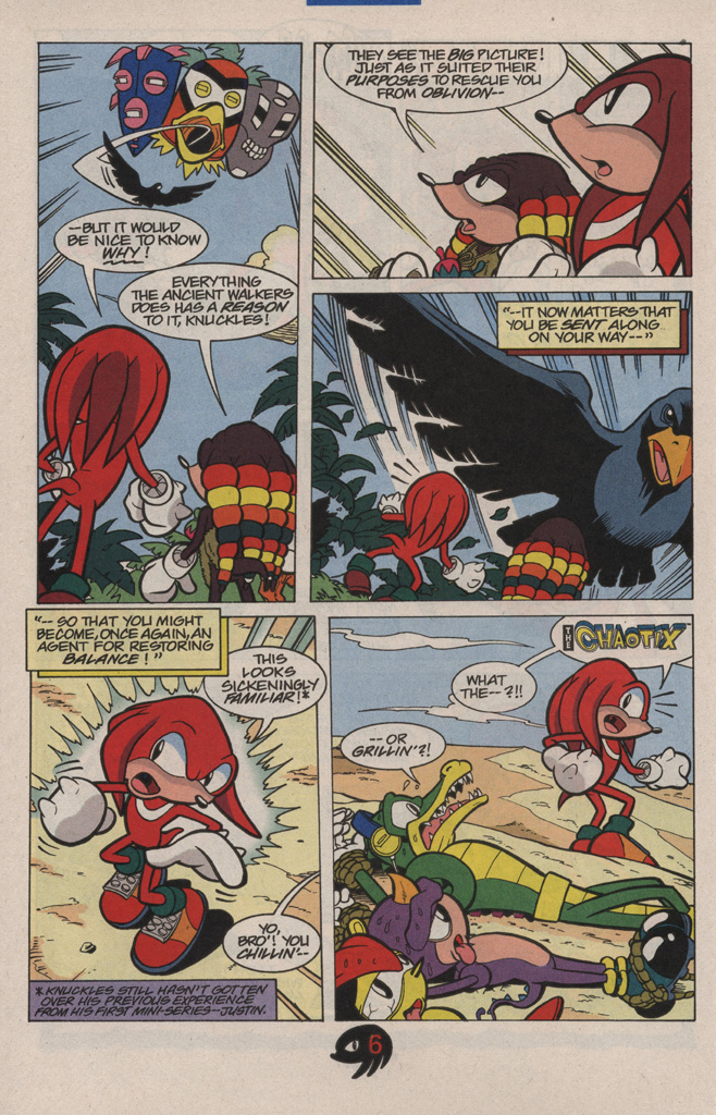 Read online Knuckles the Echidna comic -  Issue #9 - 12
