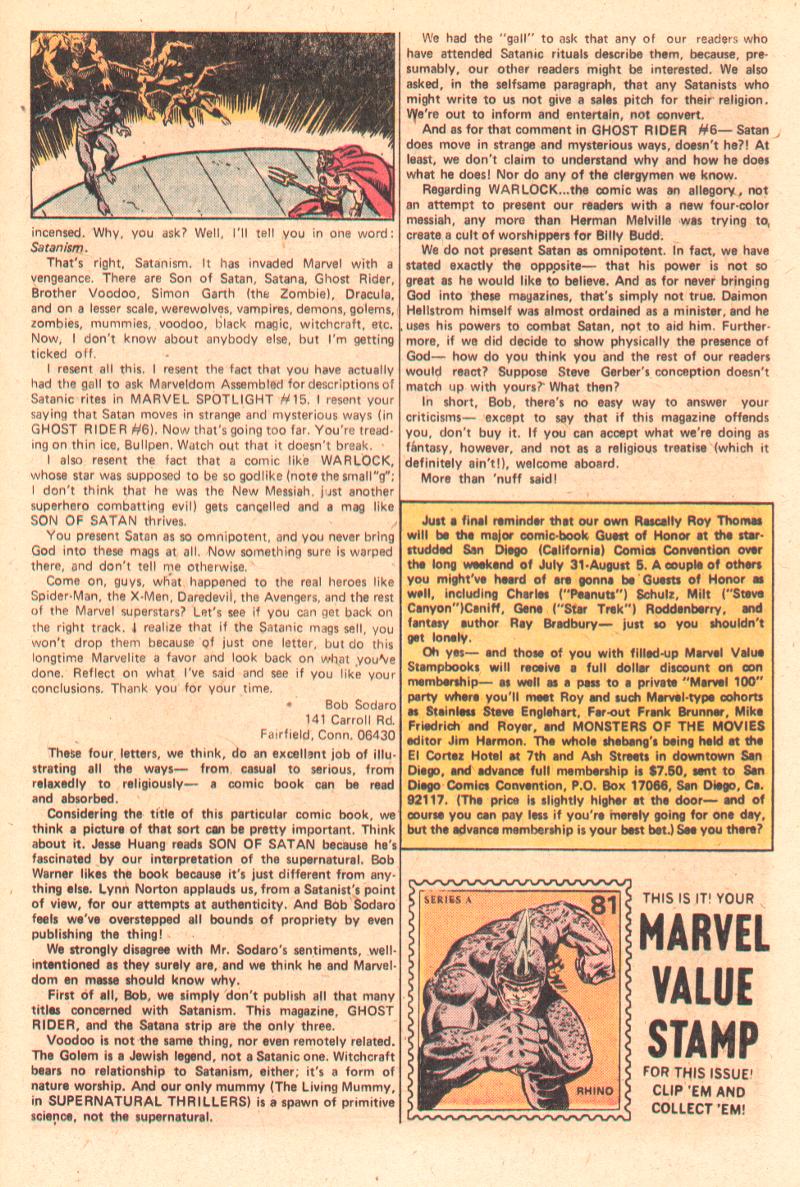 Read online Marvel Spotlight (1971) comic -  Issue #18 - 21