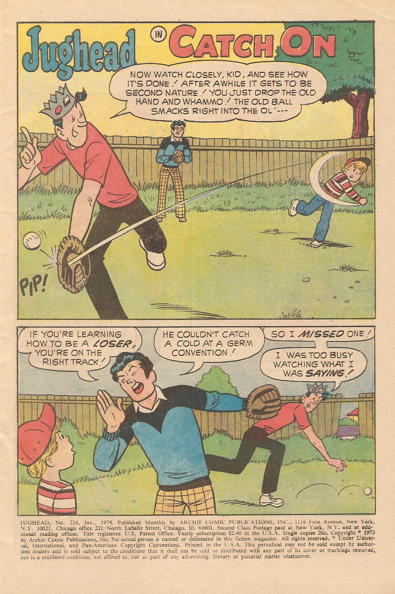 Read online Jughead (1965) comic -  Issue #224 - 3