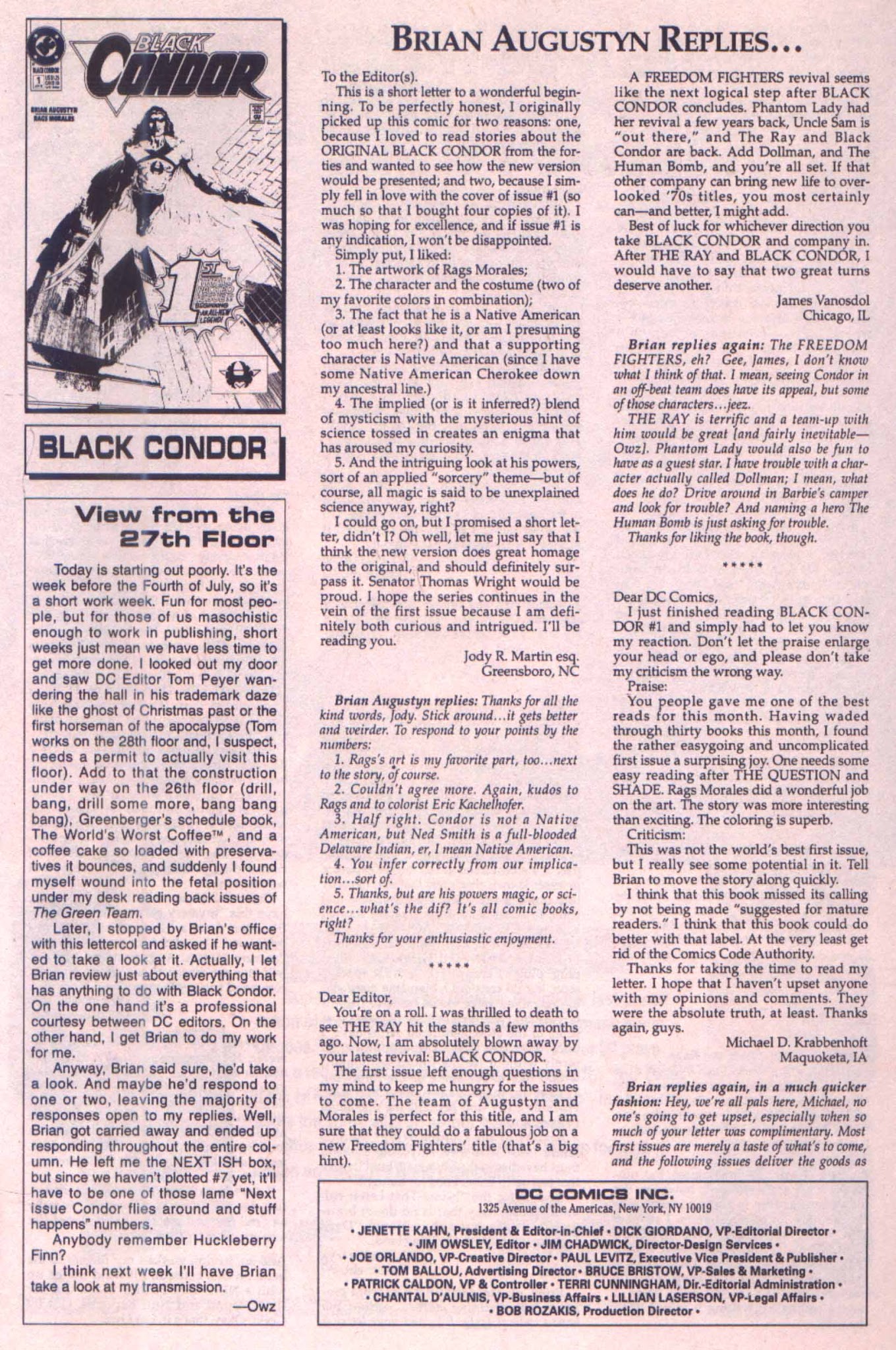 Read online Black Condor comic -  Issue #6 - 21