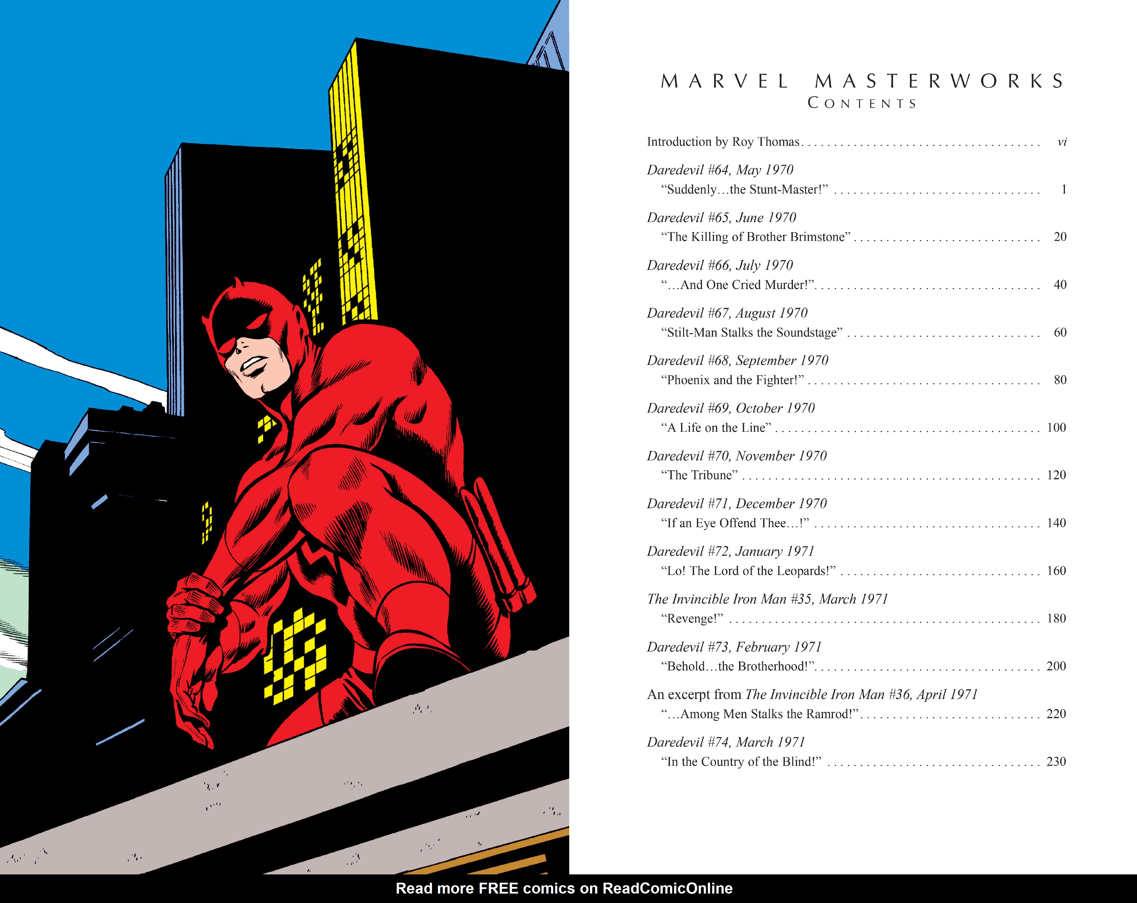 Read online Marvel Masterworks: Daredevil comic -  Issue # TPB 7 (Part 1) - 4