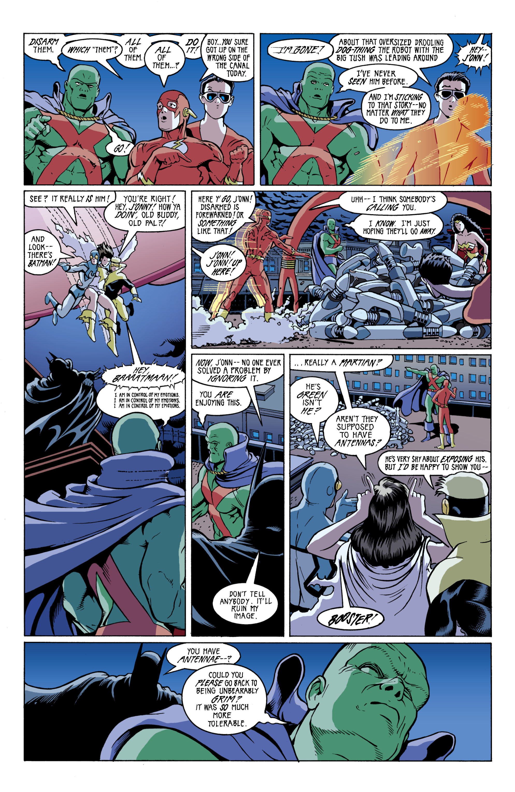 Read online Formerly Known as the Justice League comic -  Issue #6 - 16