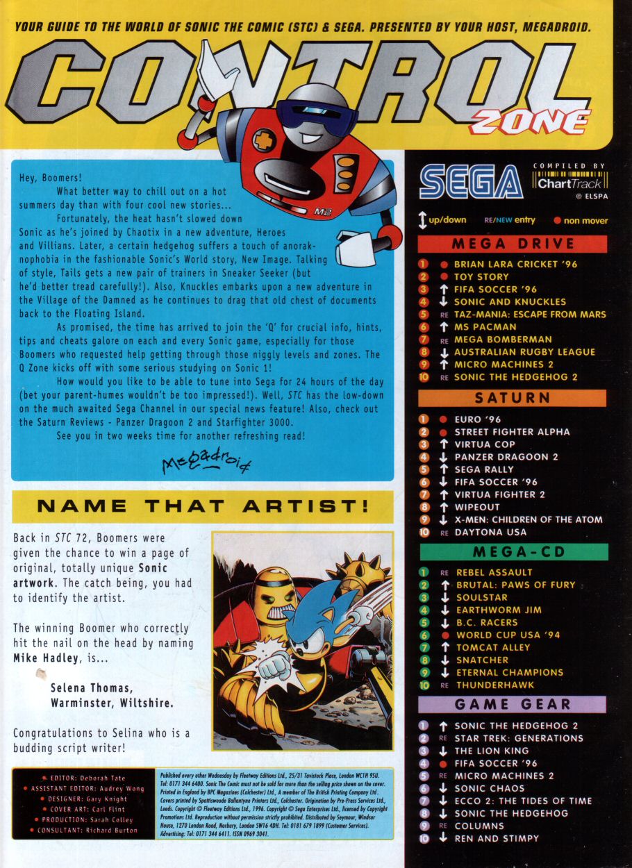 Read online Sonic the Comic comic -  Issue #84 - 2