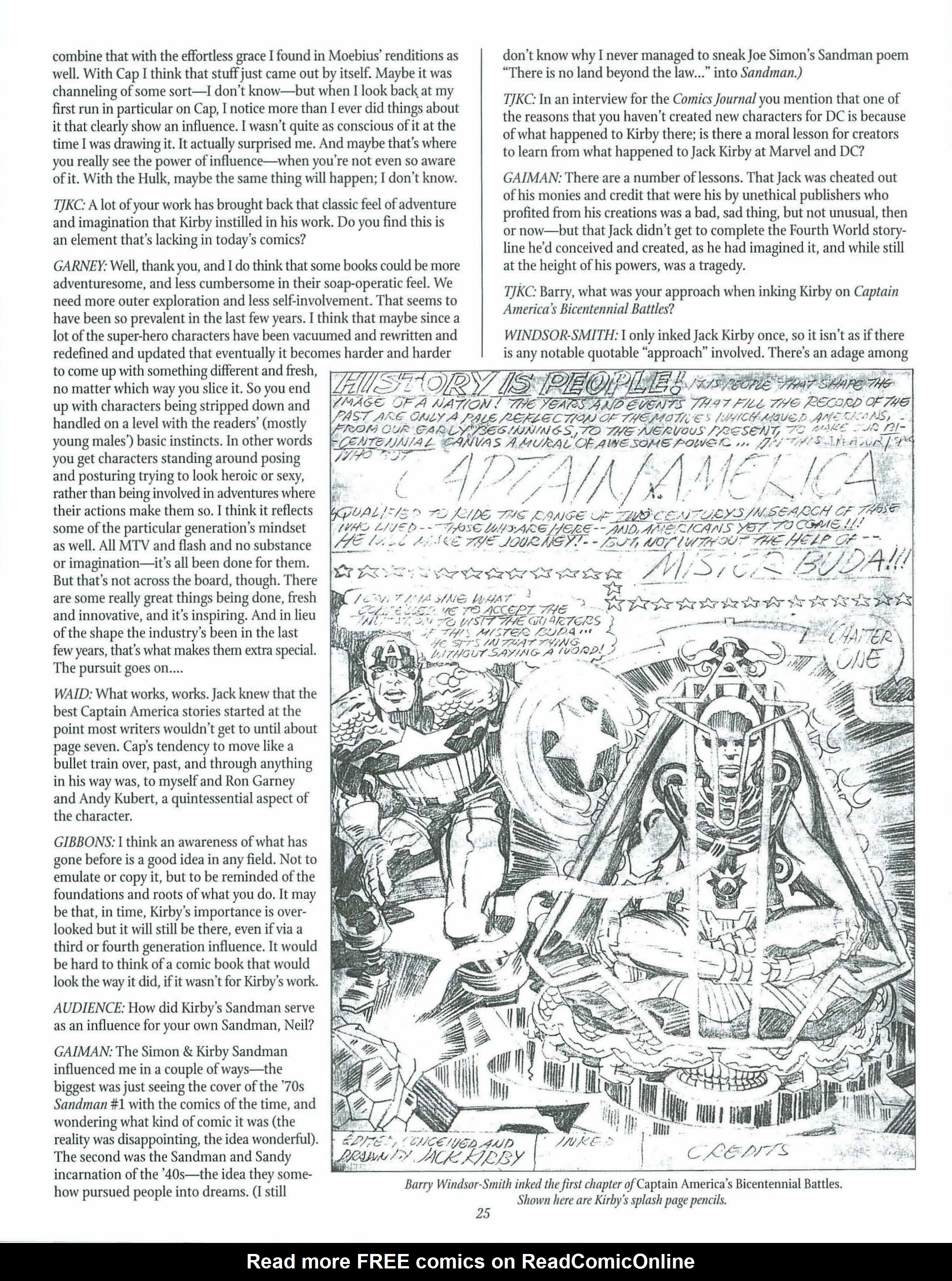 Read online The Jack Kirby Collector comic -  Issue #27 - 25