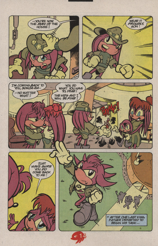 Read online Knuckles the Echidna comic -  Issue #17 - 22