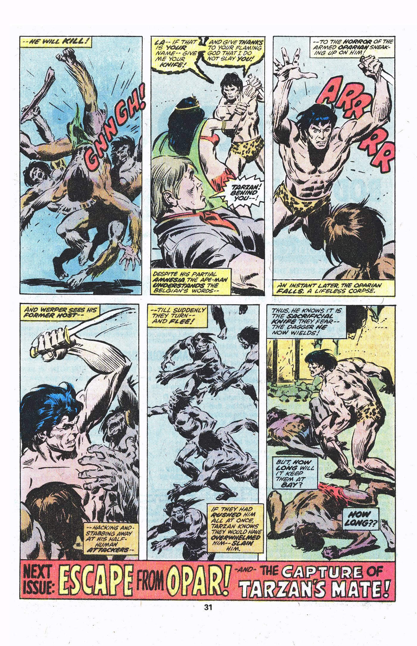 Read online Tarzan (1977) comic -  Issue #3 - 17