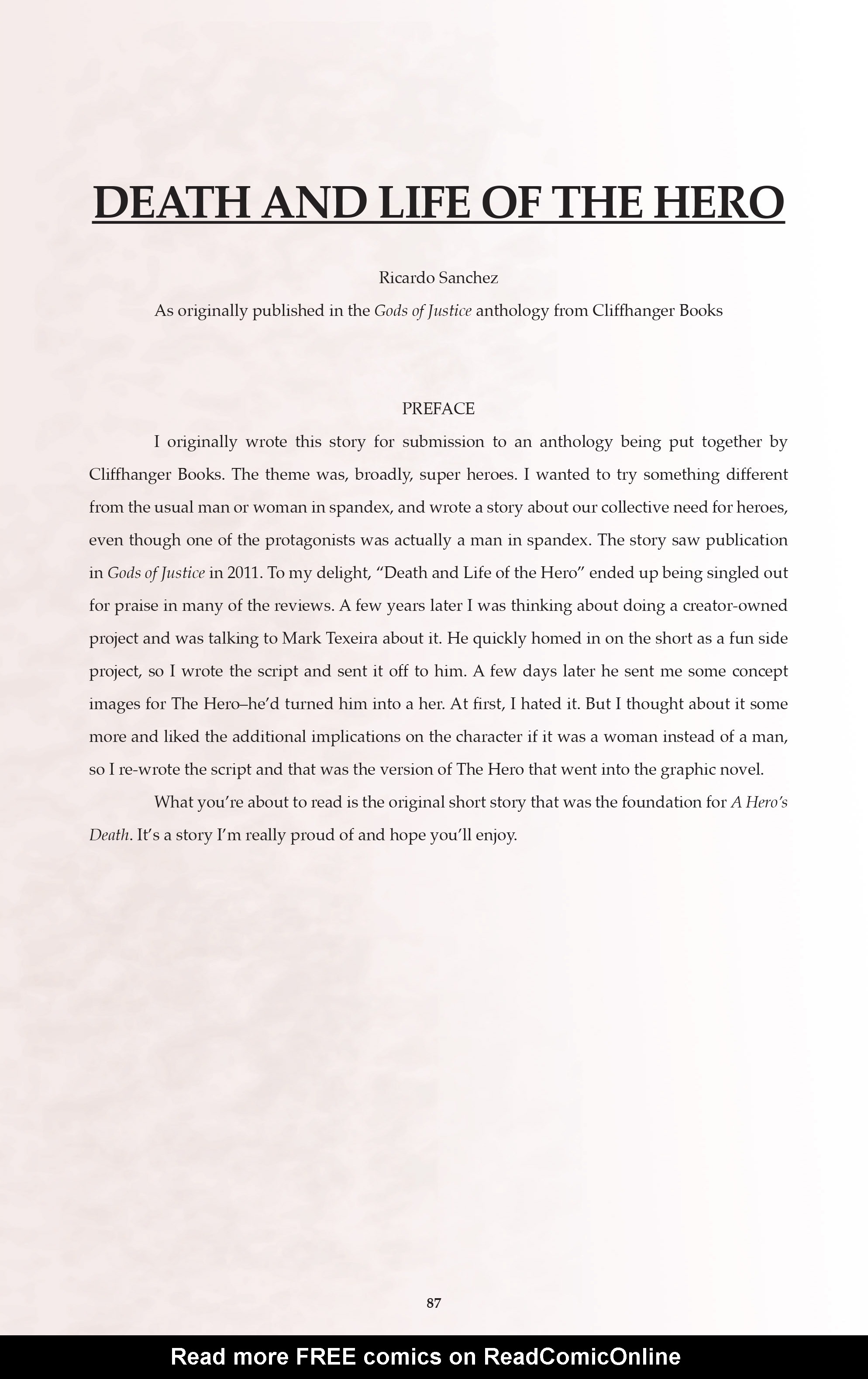 Read online A Hero's Death comic -  Issue #A Hero's Death Full - 88