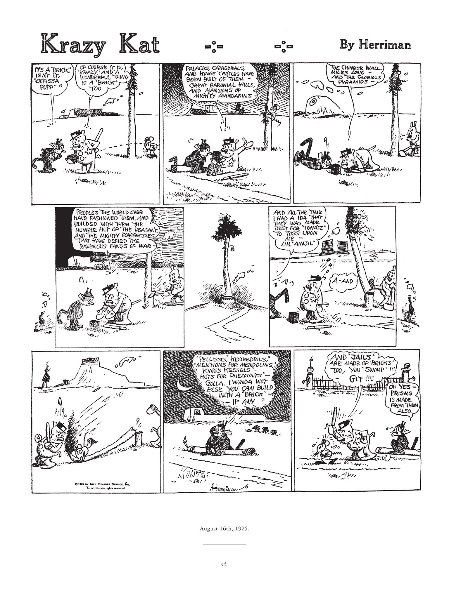 Read online Krazy & Ignatz comic -  Issue # TPB 4 - 46
