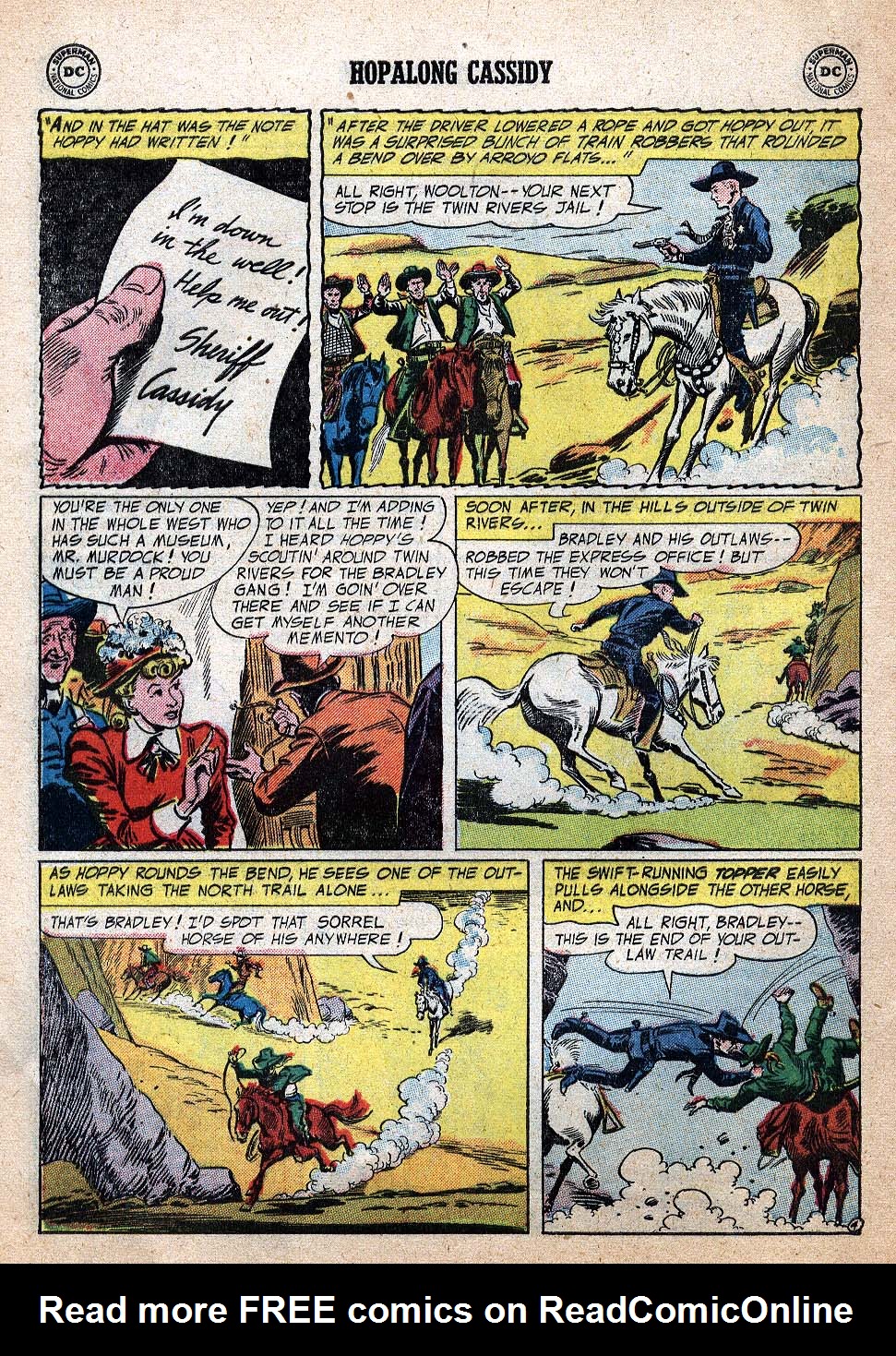 Read online Hopalong Cassidy comic -  Issue #102 - 28