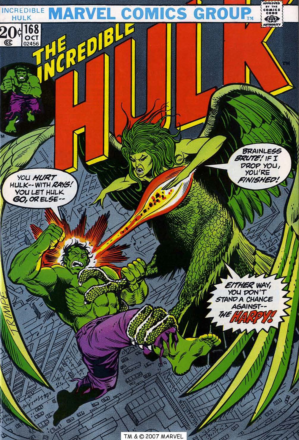 Read online The Incredible Hulk (1968) comic -  Issue #168 - 1