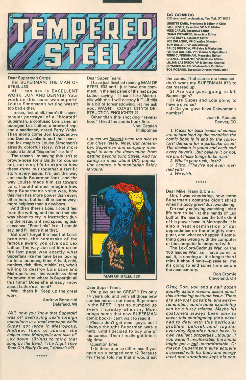 Read online Superman: The Man of Steel (1991) comic -  Issue #37 - 23