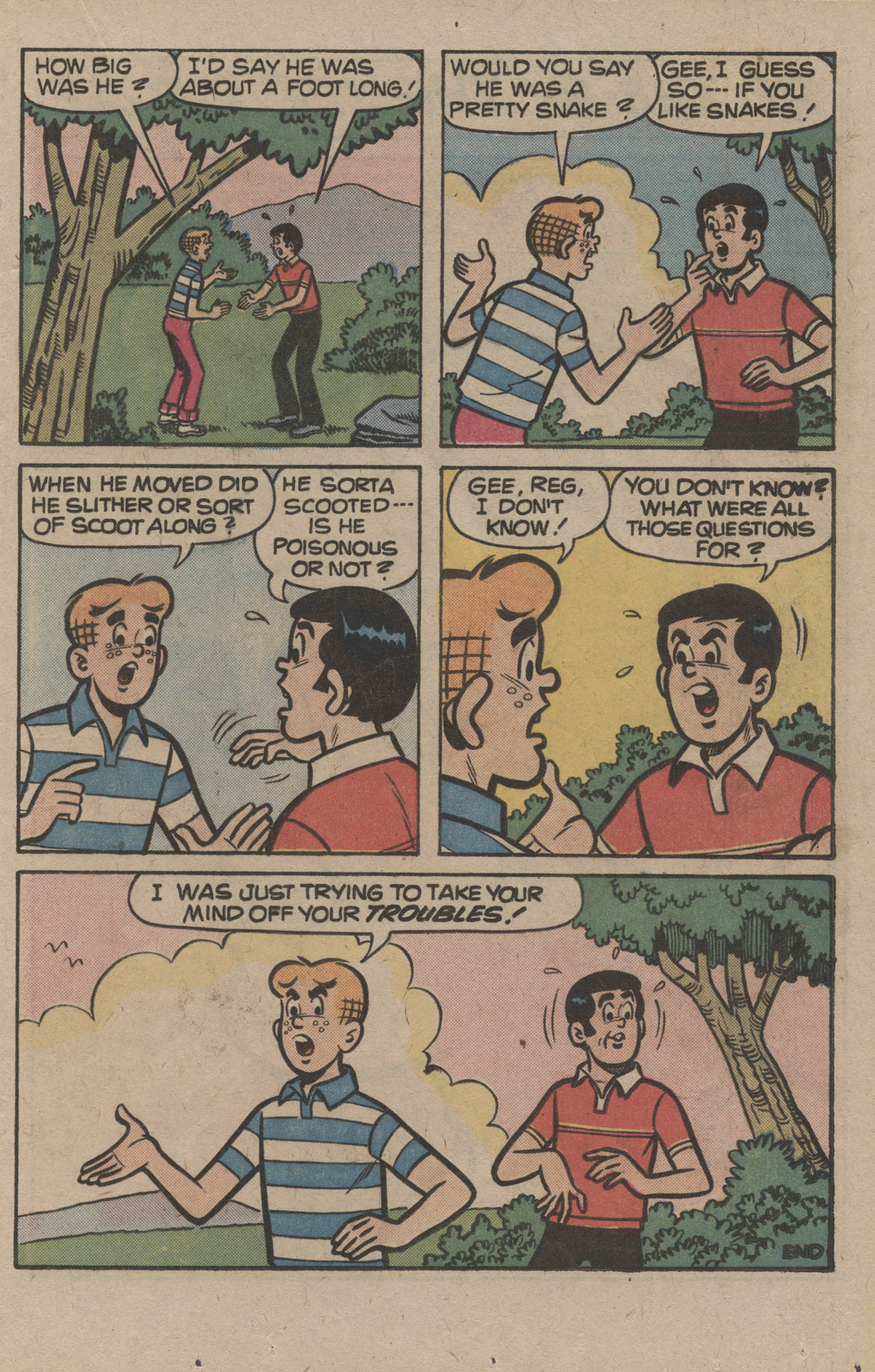 Read online Reggie and Me (1966) comic -  Issue #108 - 17