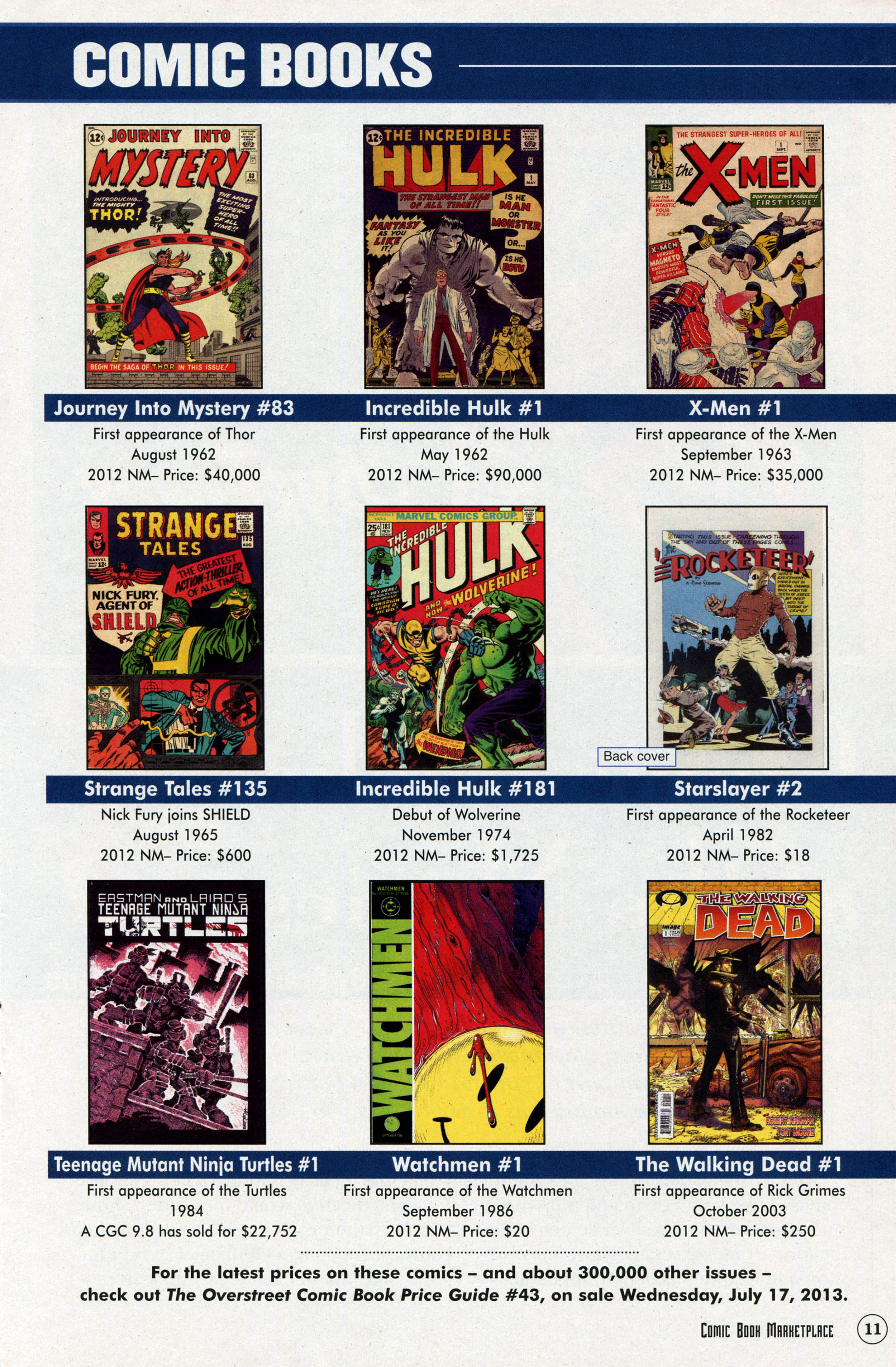 Read online Free Comic Book Day 2014 comic -  Issue # Overstreet s Comic Book Marketplace 03 - 13