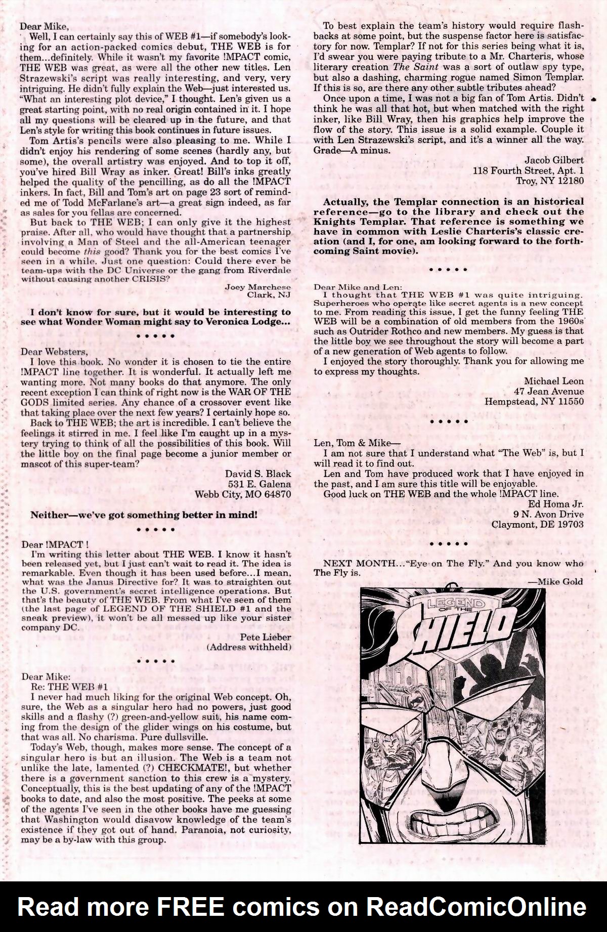 Read online The Web (1991) comic -  Issue #4 - 25