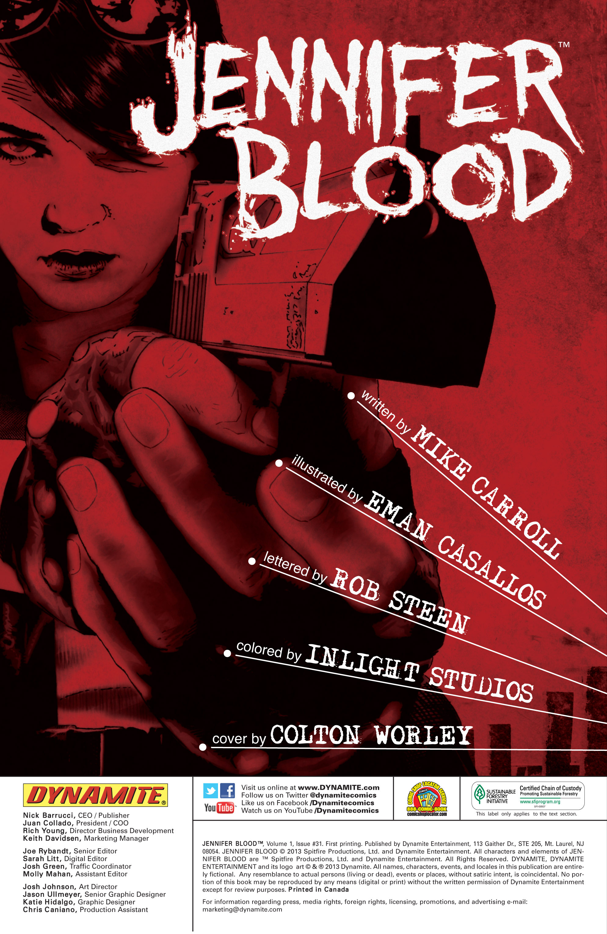 Read online Jennifer Blood comic -  Issue #31 - 2