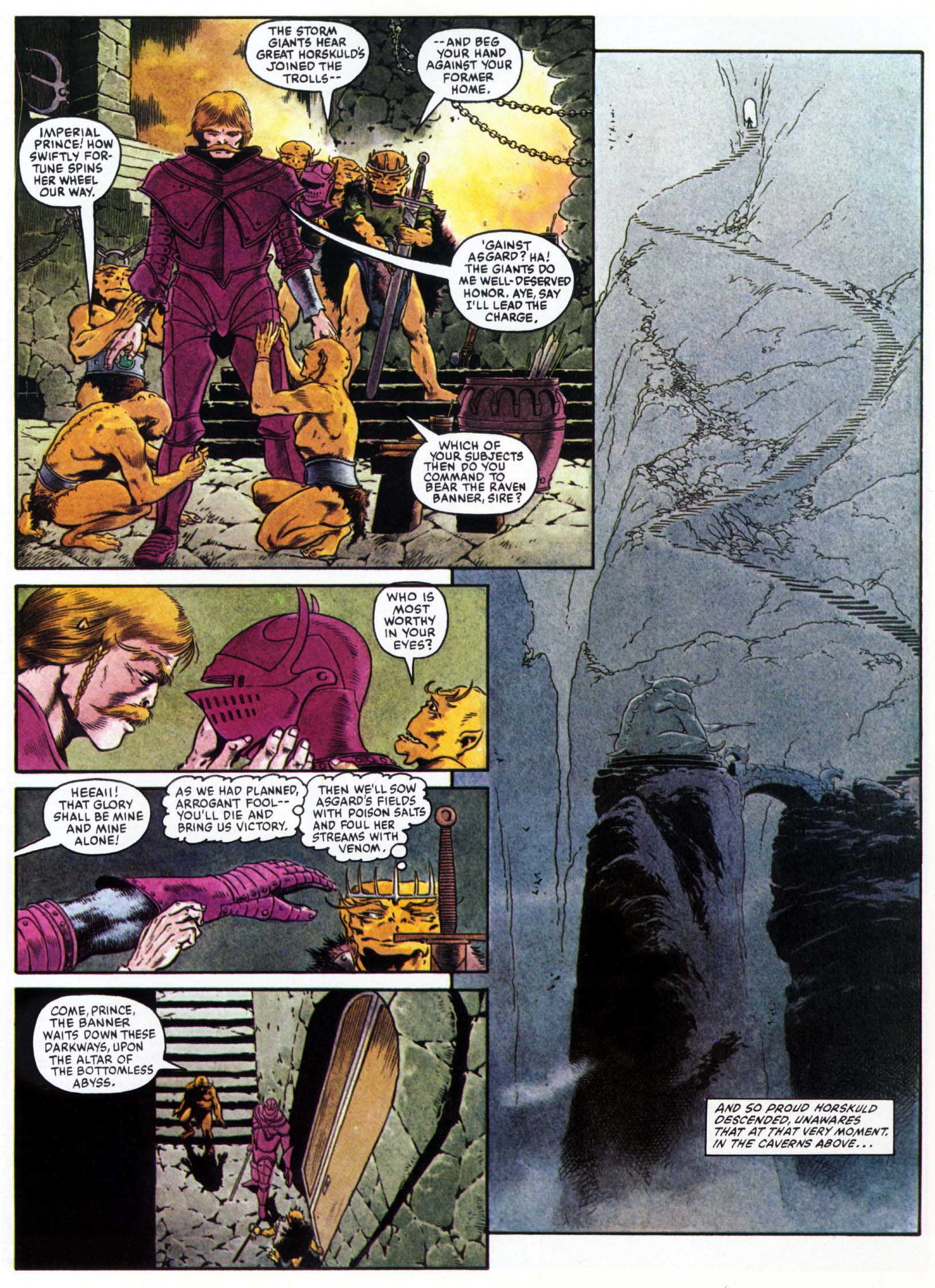 Read online Marvel Graphic Novel comic -  Issue #15 - The Raven Banner - 55