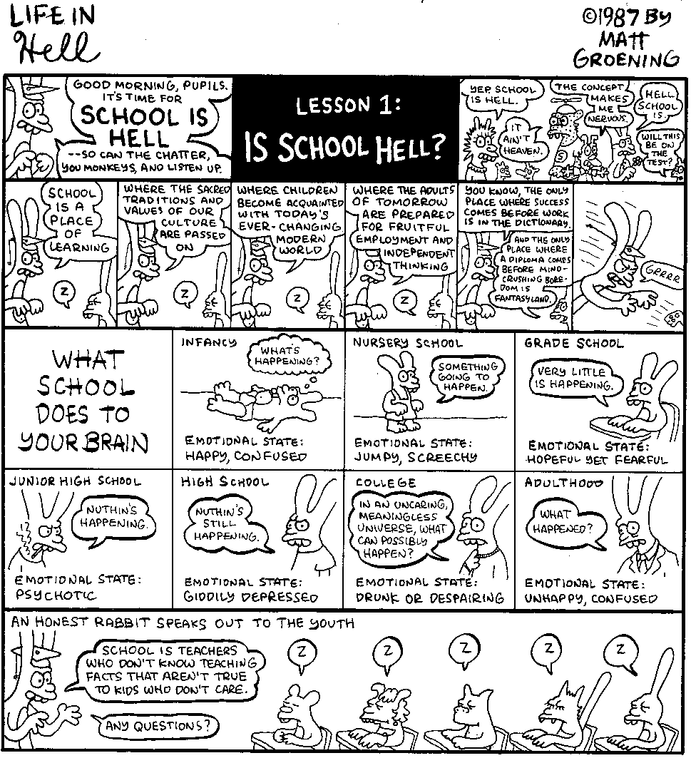 Read online Life In Hell comic -  Issue # TPB School Is Hell - 5