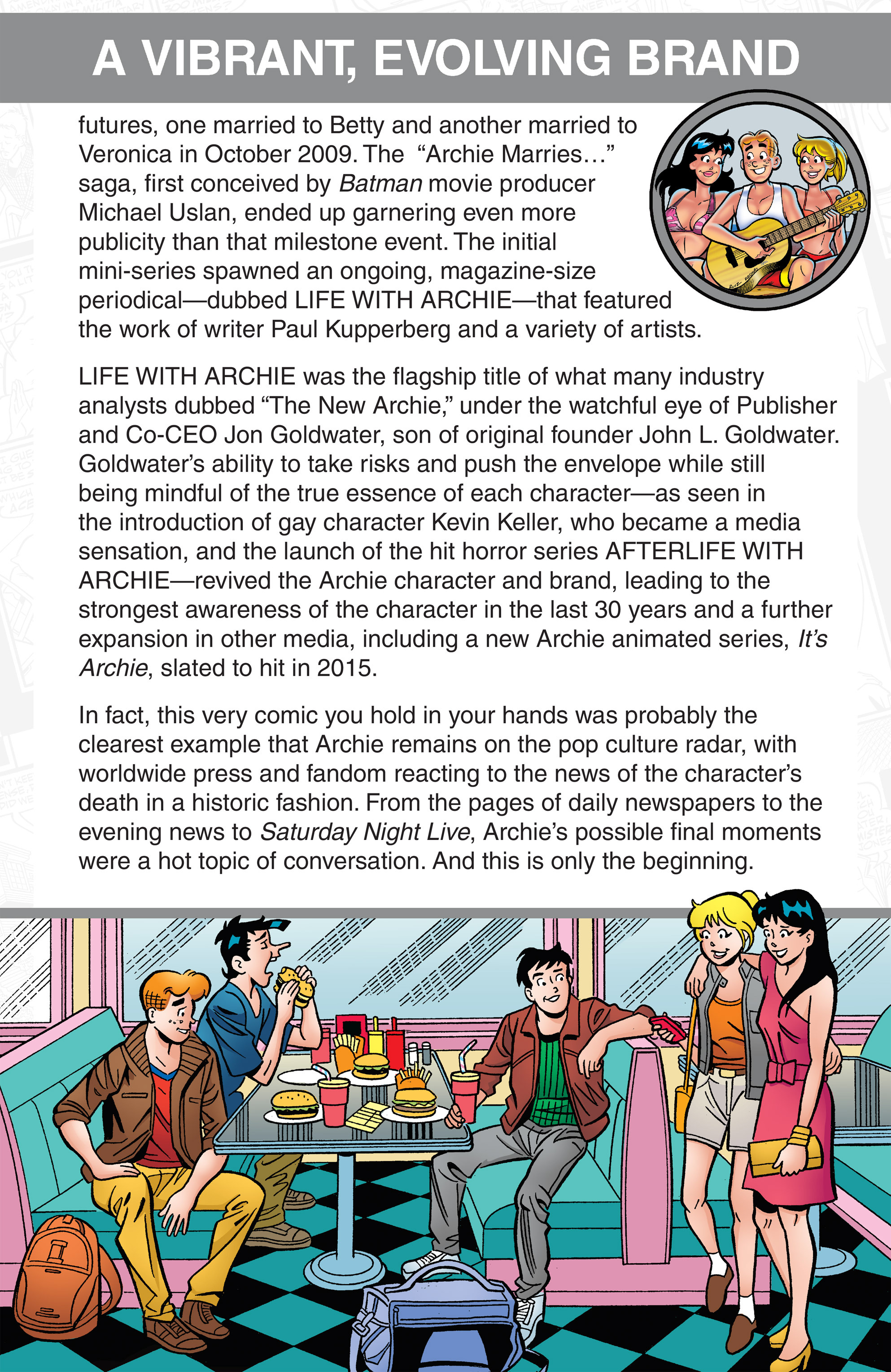 Read online The Death of Archie: A Life Celebrated comic -  Issue # TPB - 60