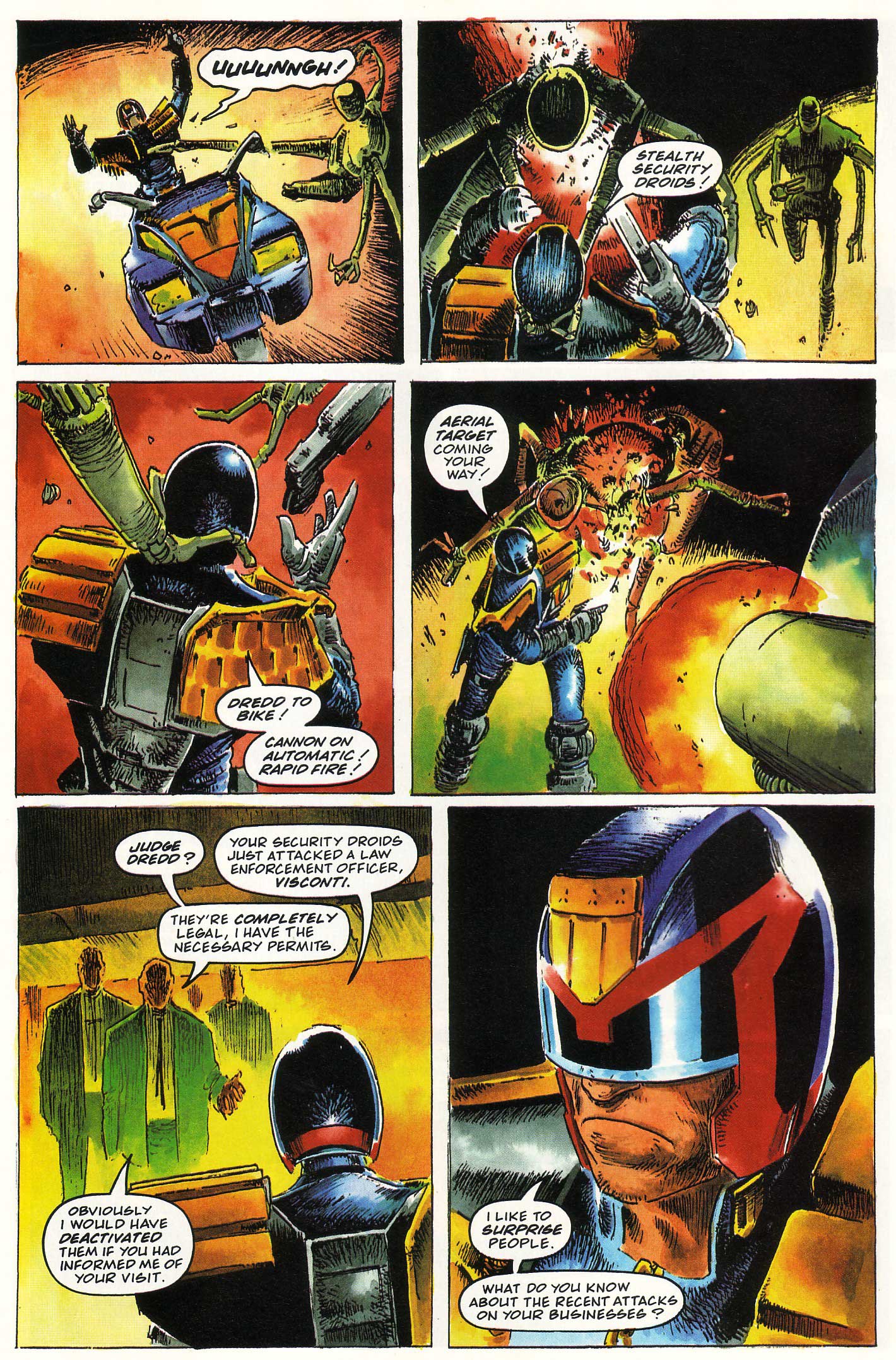 Read online Judge Dredd Lawman of the Future comic -  Issue #6 - 8