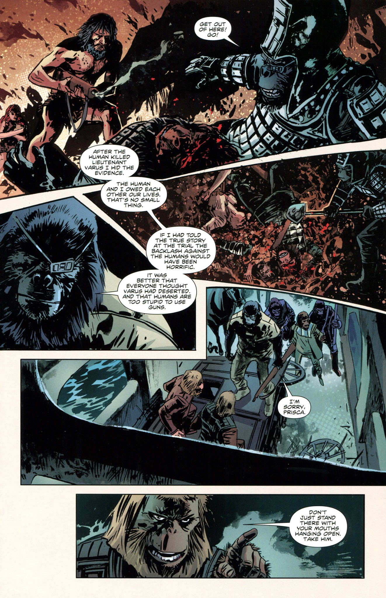 Read online Betrayal of the Planet of the Apes comic -  Issue #4 - 21