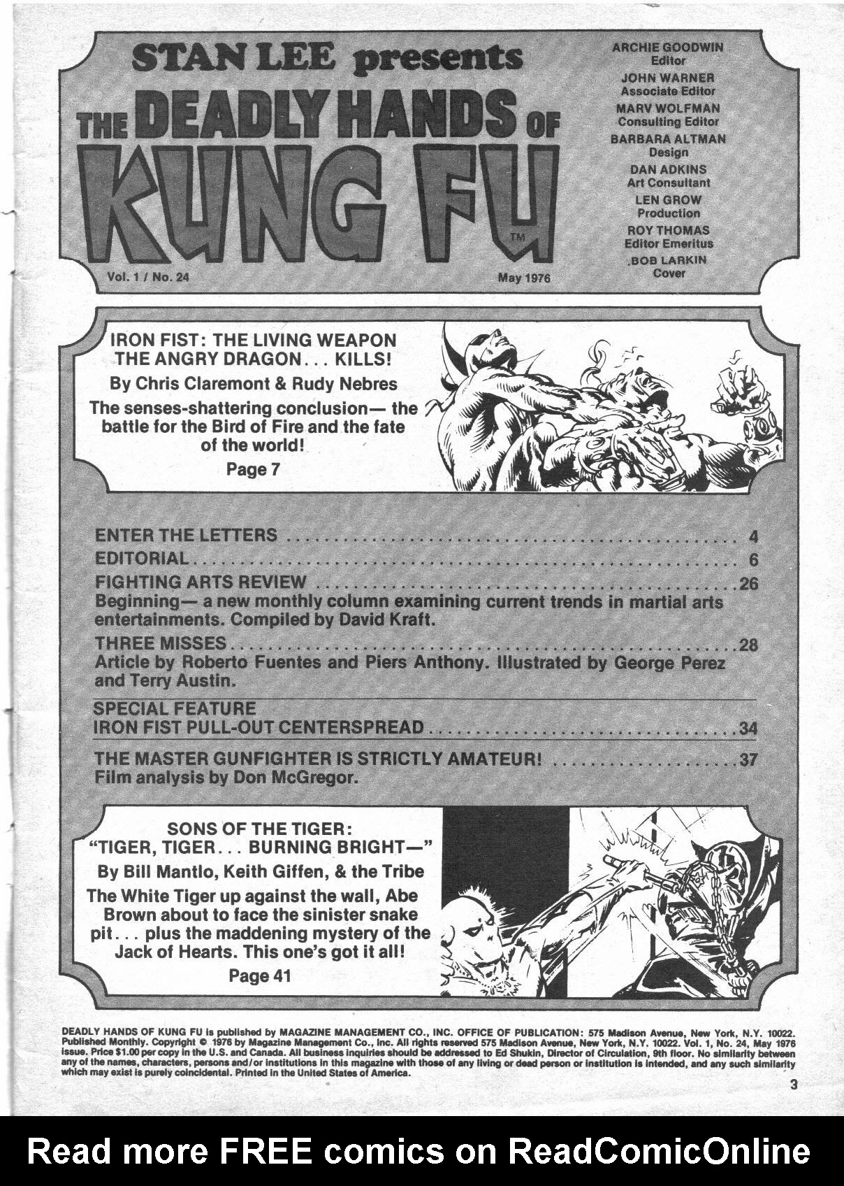 Read online The Deadly Hands of Kung Fu comic -  Issue #24 - 3