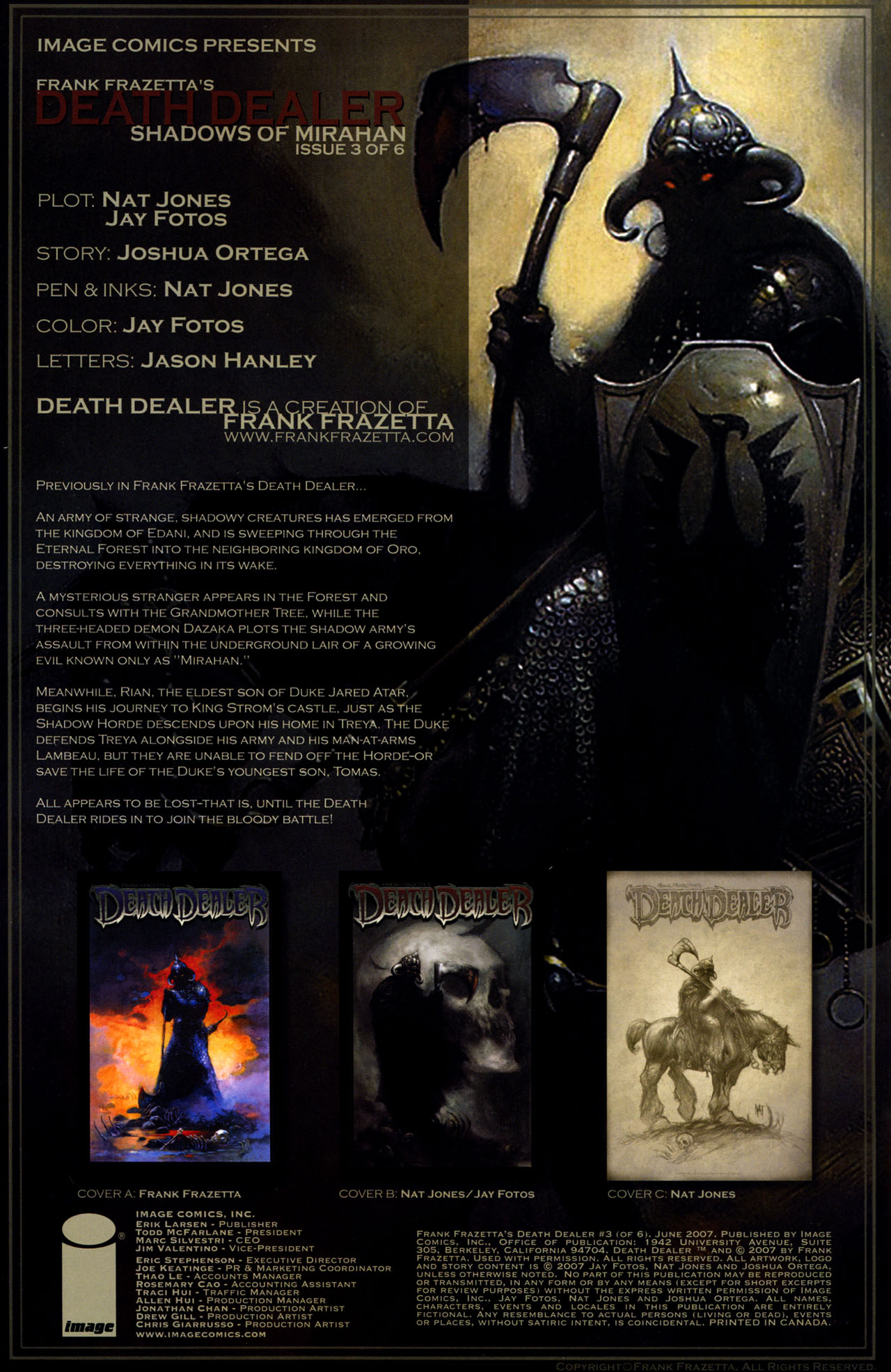 Read online Frank Frazetta's Death Dealer comic -  Issue #3 - 2