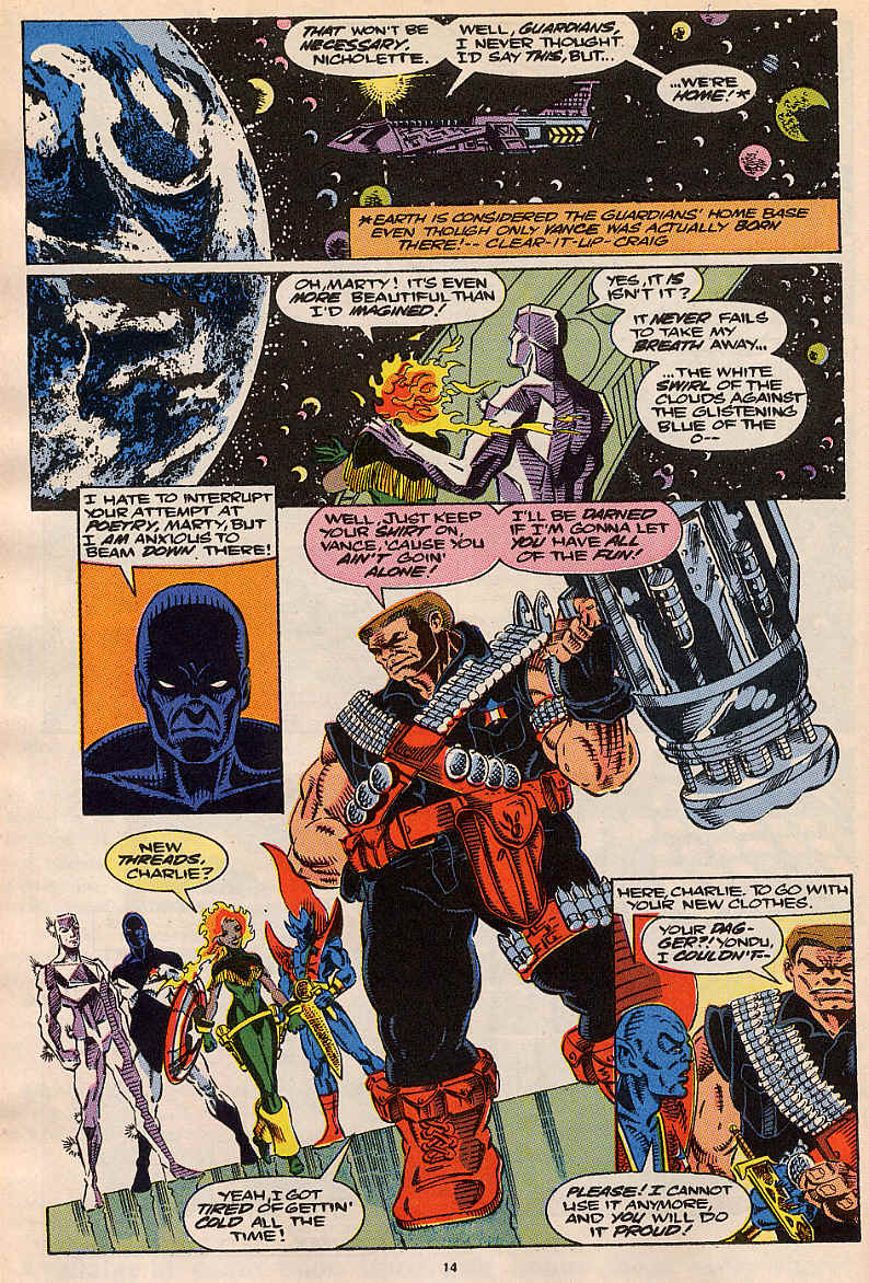Read online Guardians of the Galaxy (1990) comic -  Issue #17 - 12