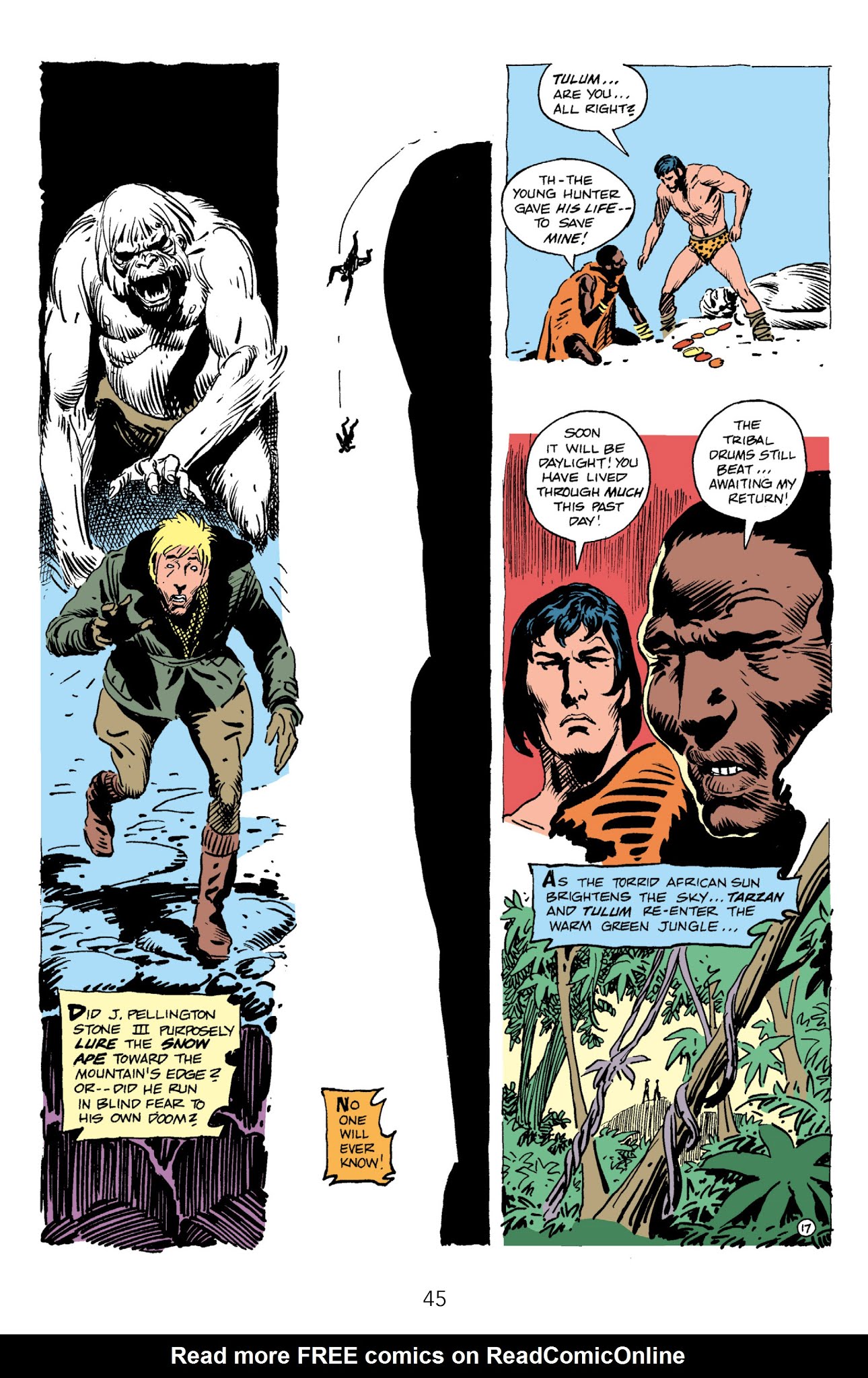 Read online Edgar Rice Burroughs' Tarzan The Joe Kubert Years comic -  Issue # TPB 3 (Part 1) - 47