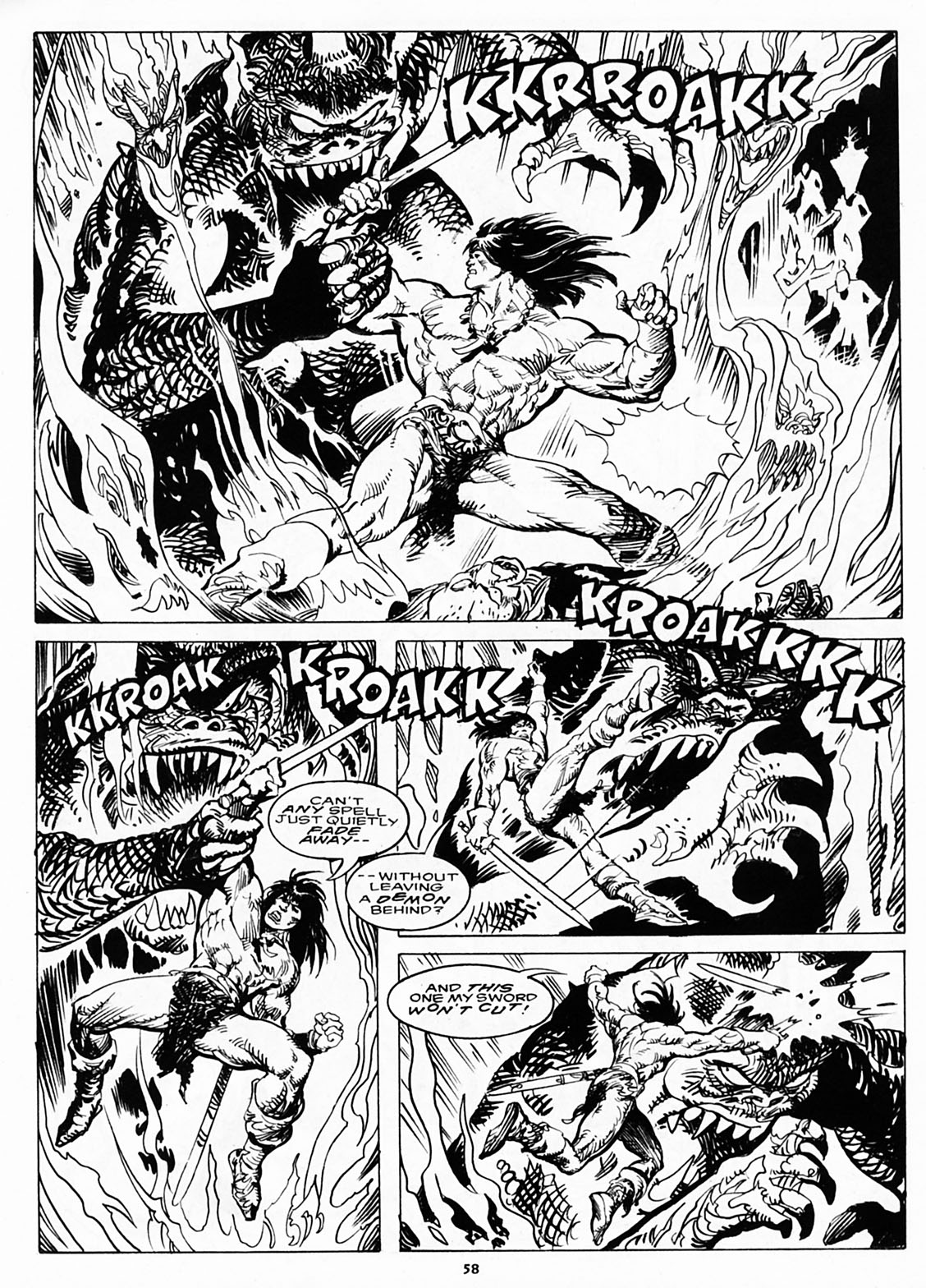 Read online The Savage Sword Of Conan comic -  Issue #218 - 56