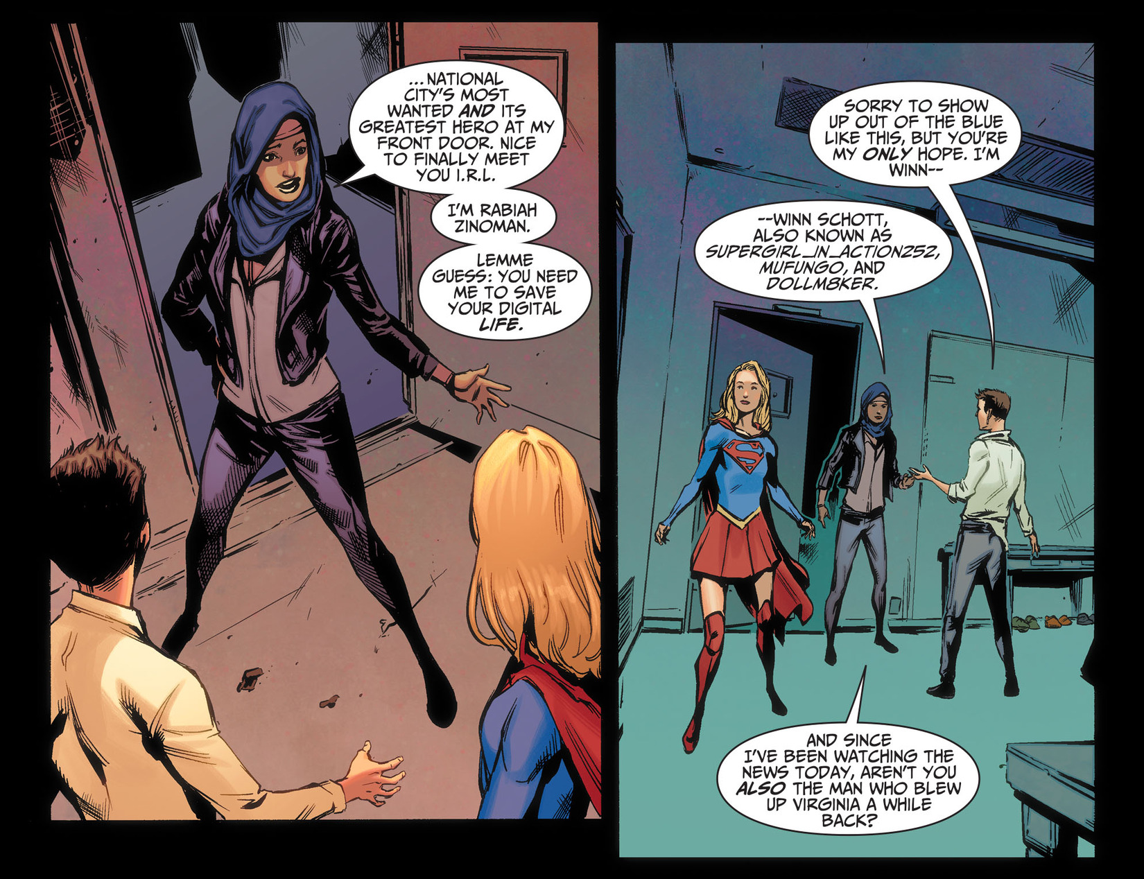 Read online Adventures of Supergirl comic -  Issue #5 - 6
