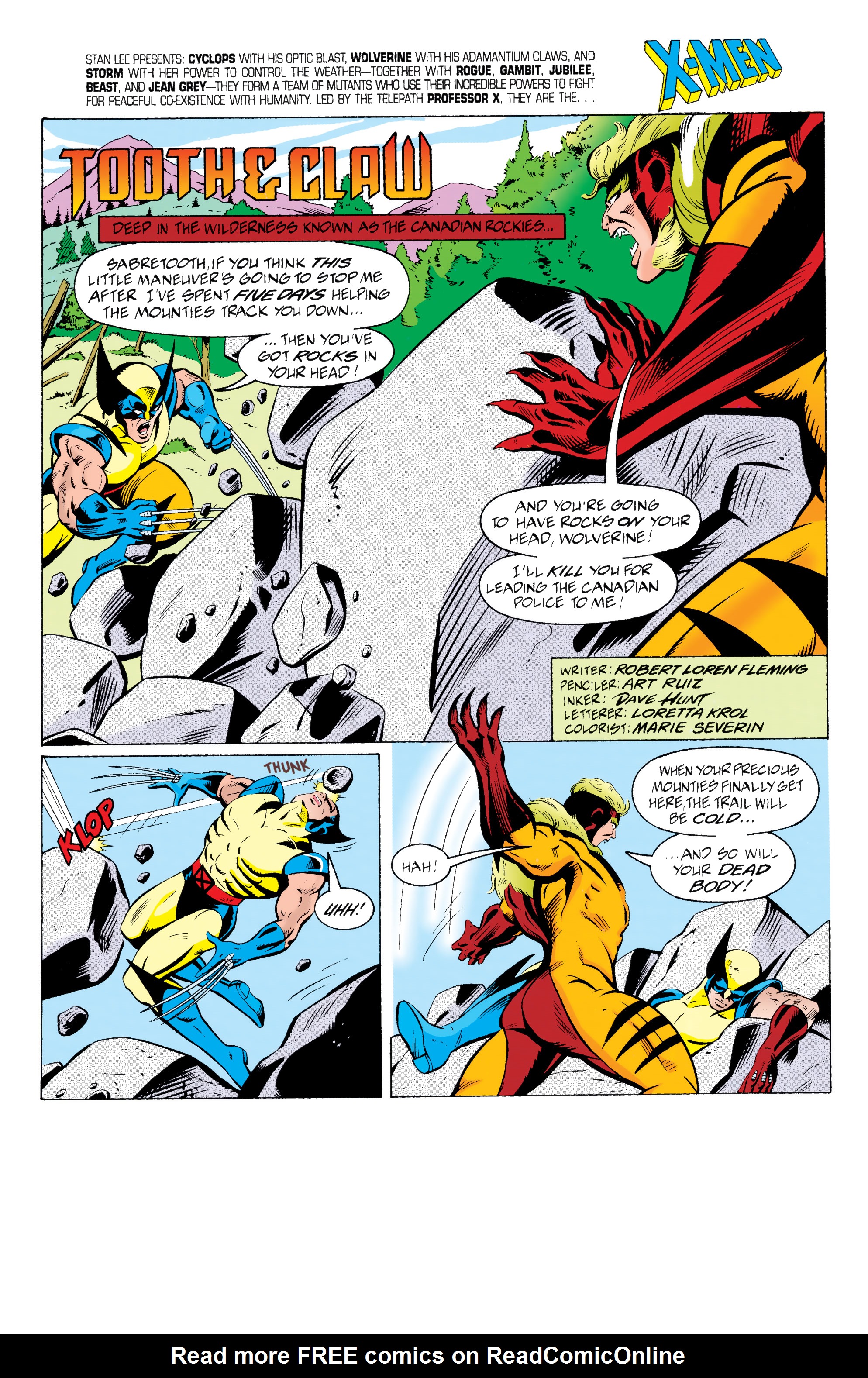 Read online Adventures of the X-Men: Tooth & Claw comic -  Issue # TPB - 68