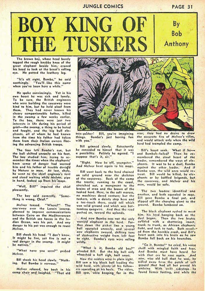 Read online Jungle Comics comic -  Issue #25 - 33