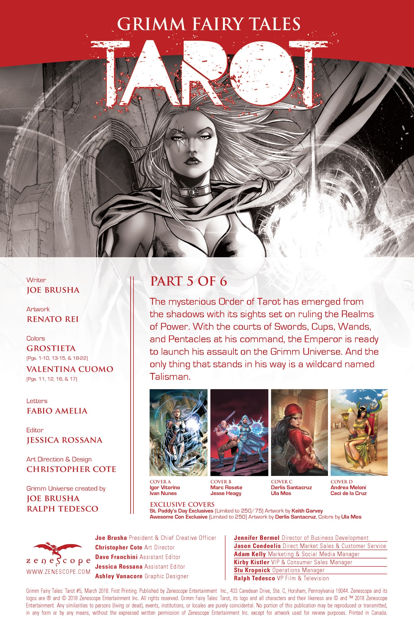 Read online Grimm Fairy Tales: Tarot comic -  Issue #5 - 2