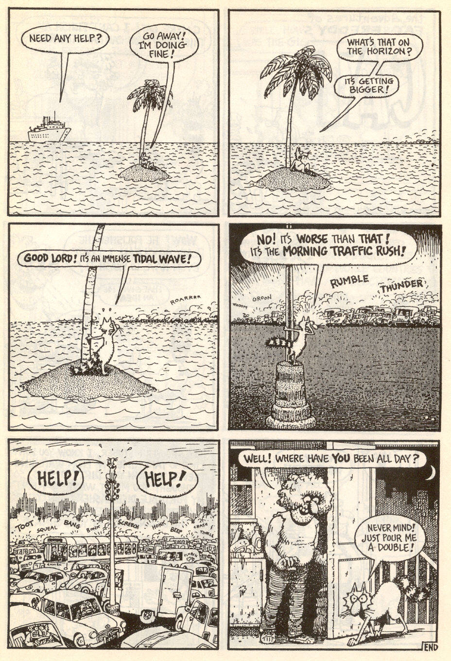 Read online Adventures of Fat Freddy's Cat comic -  Issue #7 - 23