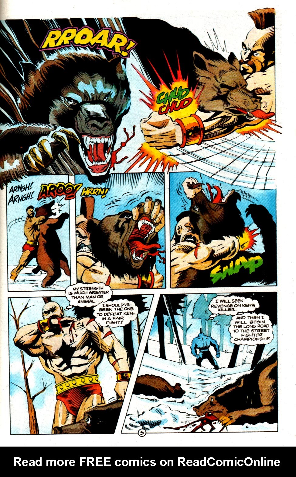 Read online Street Fighter (1994) comic -  Issue #3 - 5