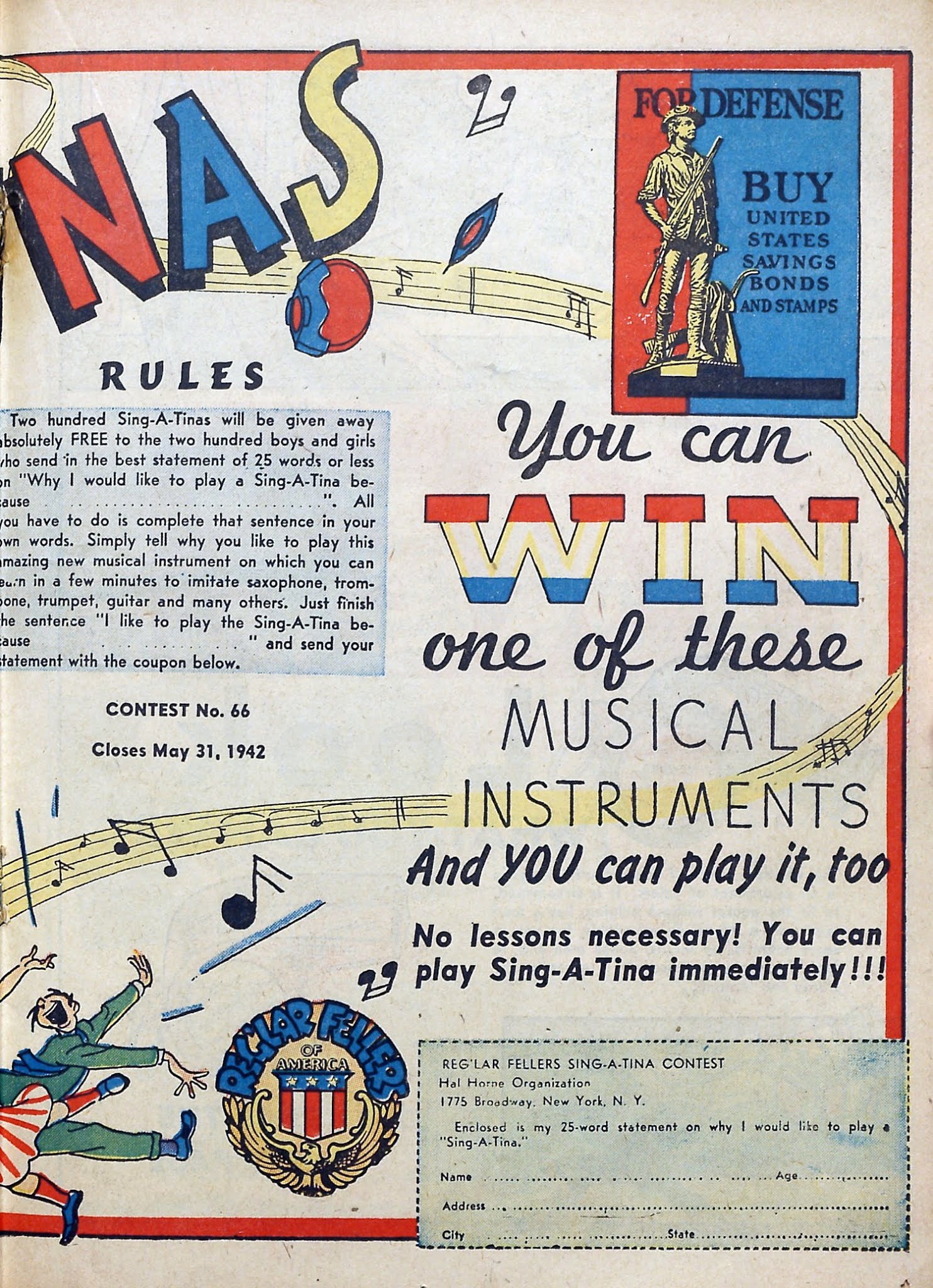 Read online Reg'lar Fellers Heroic Comics comic -  Issue #12 - 35