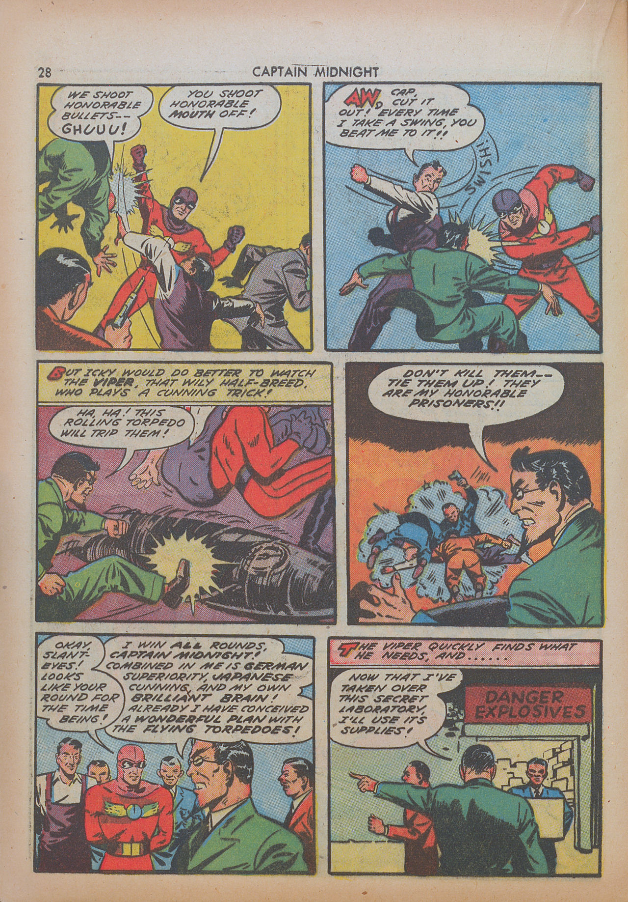 Read online Captain Midnight (1942) comic -  Issue #8 - 28