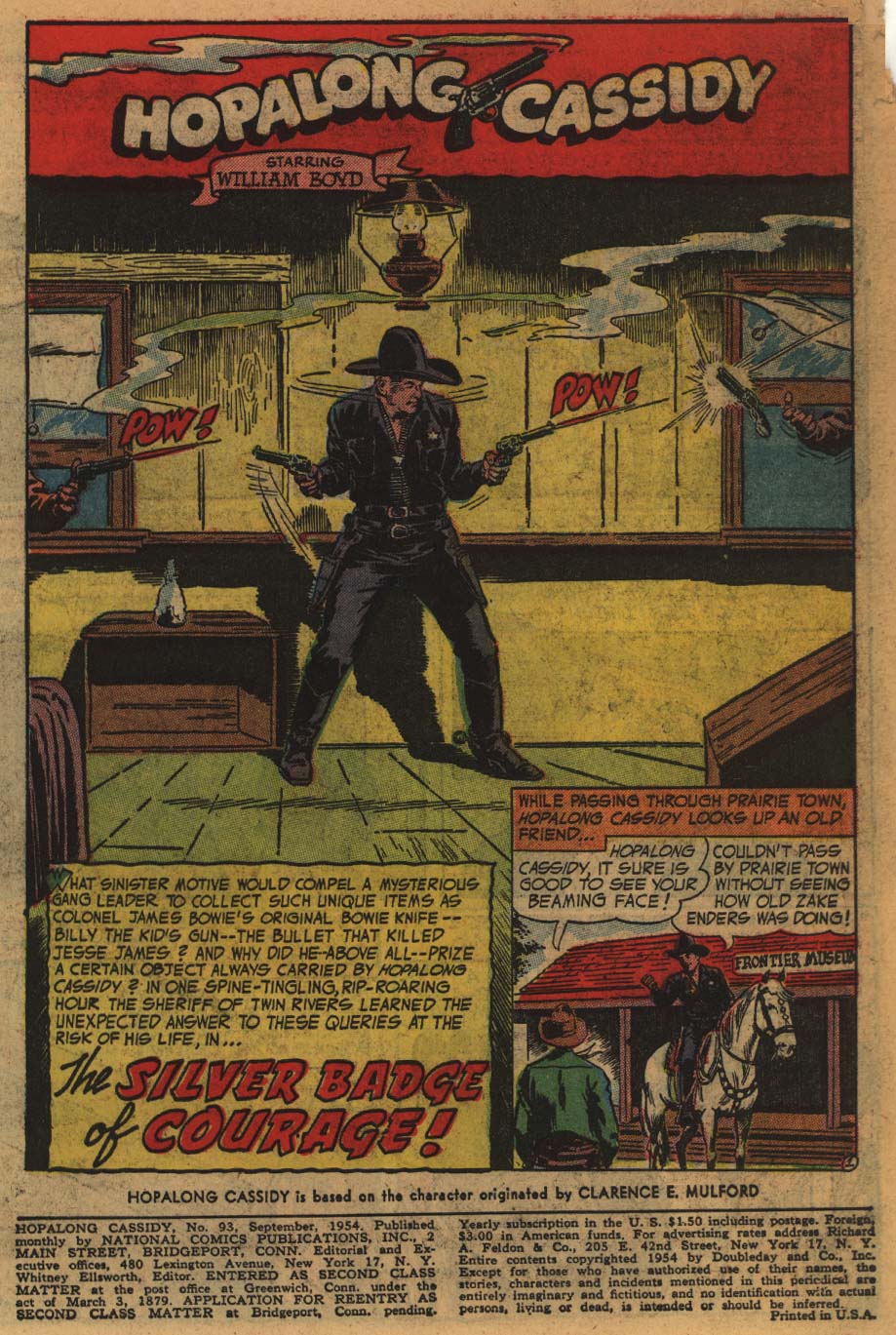 Read online Hopalong Cassidy comic -  Issue #93 - 3