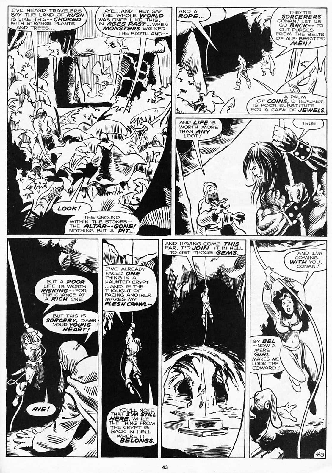 Read online The Savage Sword Of Conan comic -  Issue #180 - 45