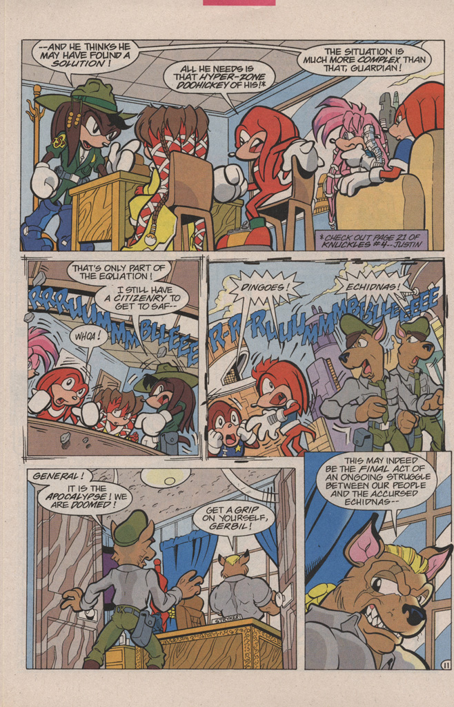 Read online Knuckles the Echidna comic -  Issue #6 - 16