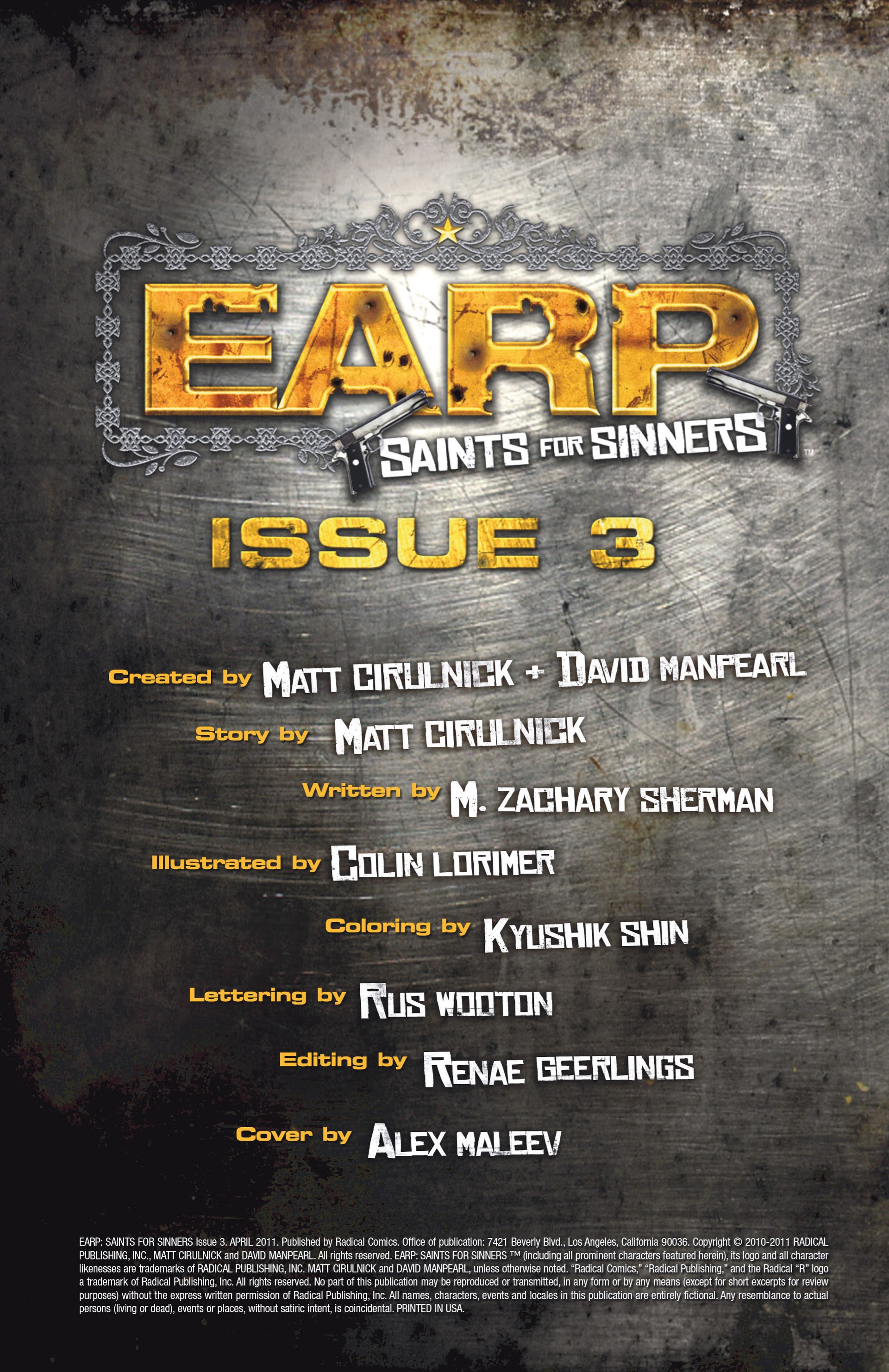 Read online Earp: Saints For Sinners comic -  Issue #3 - 2