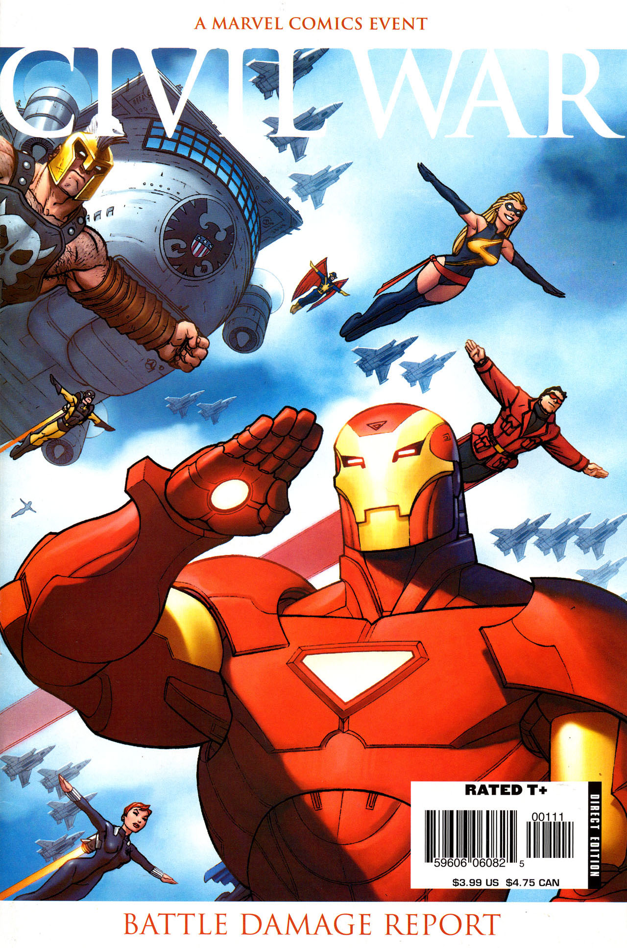 Read online Civil War: Battle Damage Report comic -  Issue # Full - 1