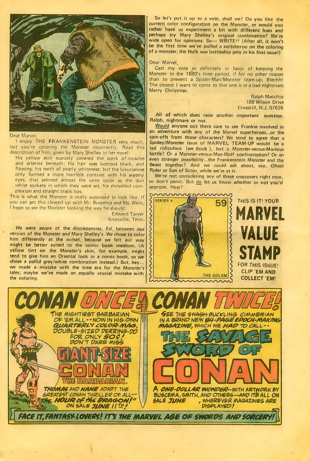 Read online Frankenstein (1973) comic -  Issue #12 - 14