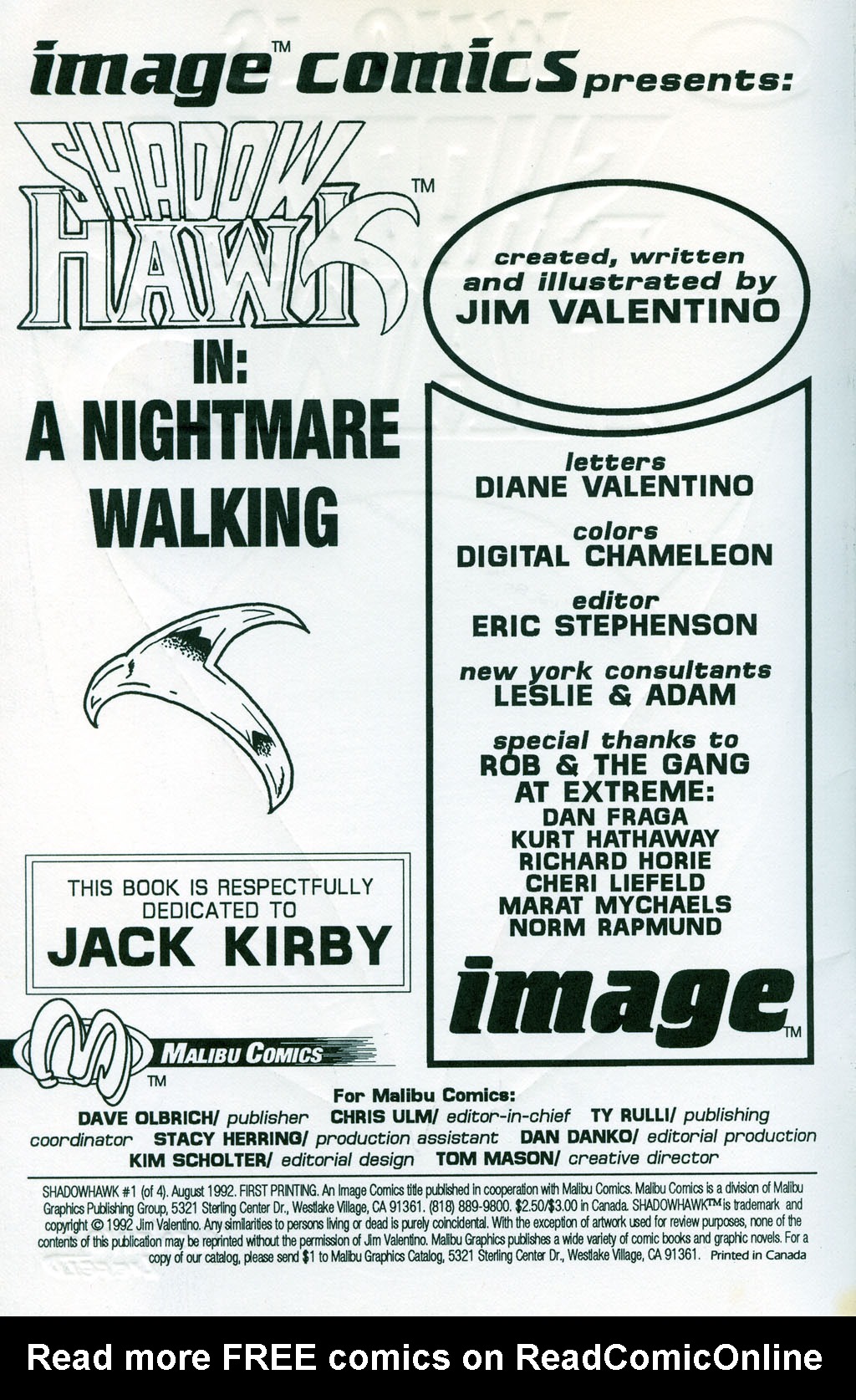 Read online ShadowHawk comic -  Issue #1 - 3