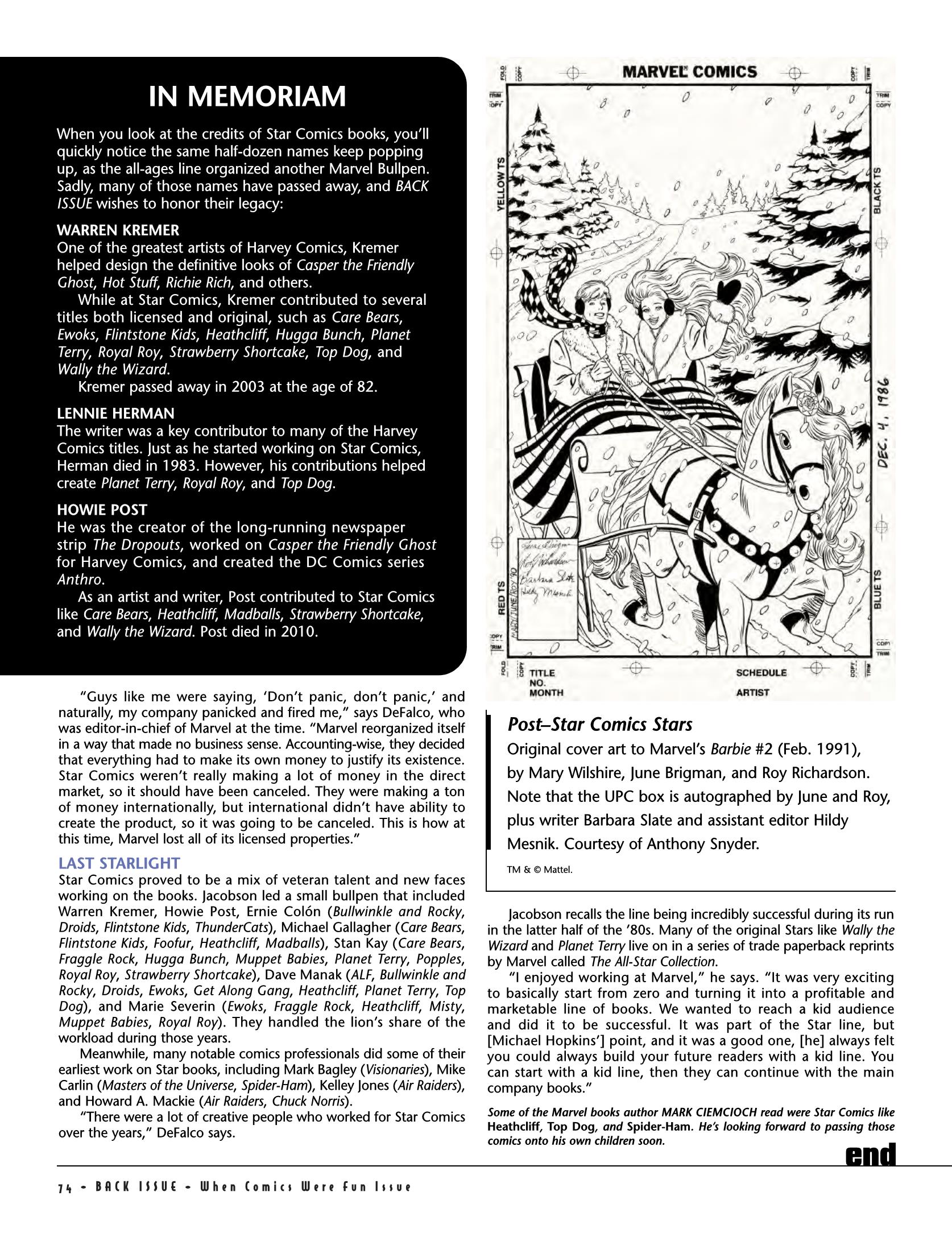 Read online Back Issue comic -  Issue #77 - 74