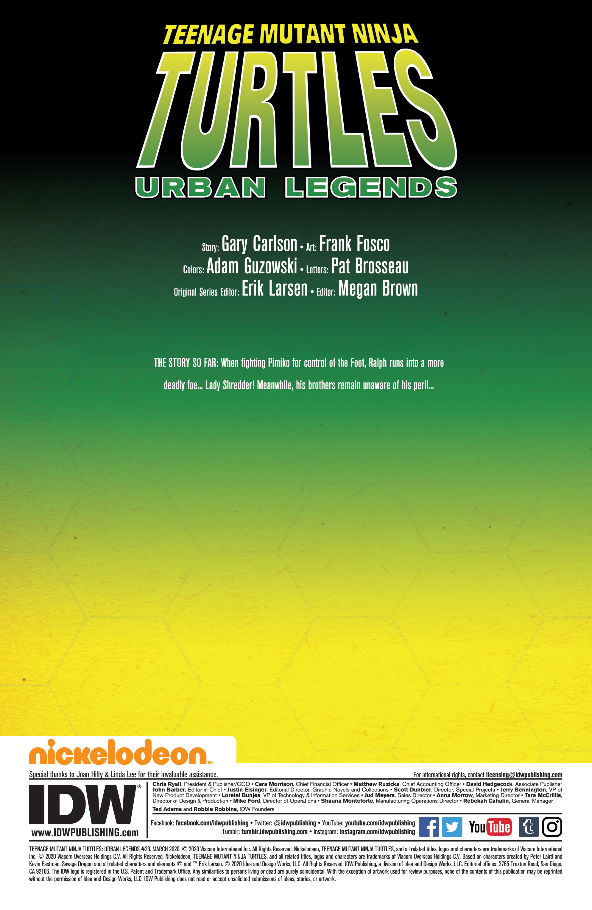 Read online Teenage Mutant Ninja Turtles: Urban Legends comic -  Issue #23 - 2