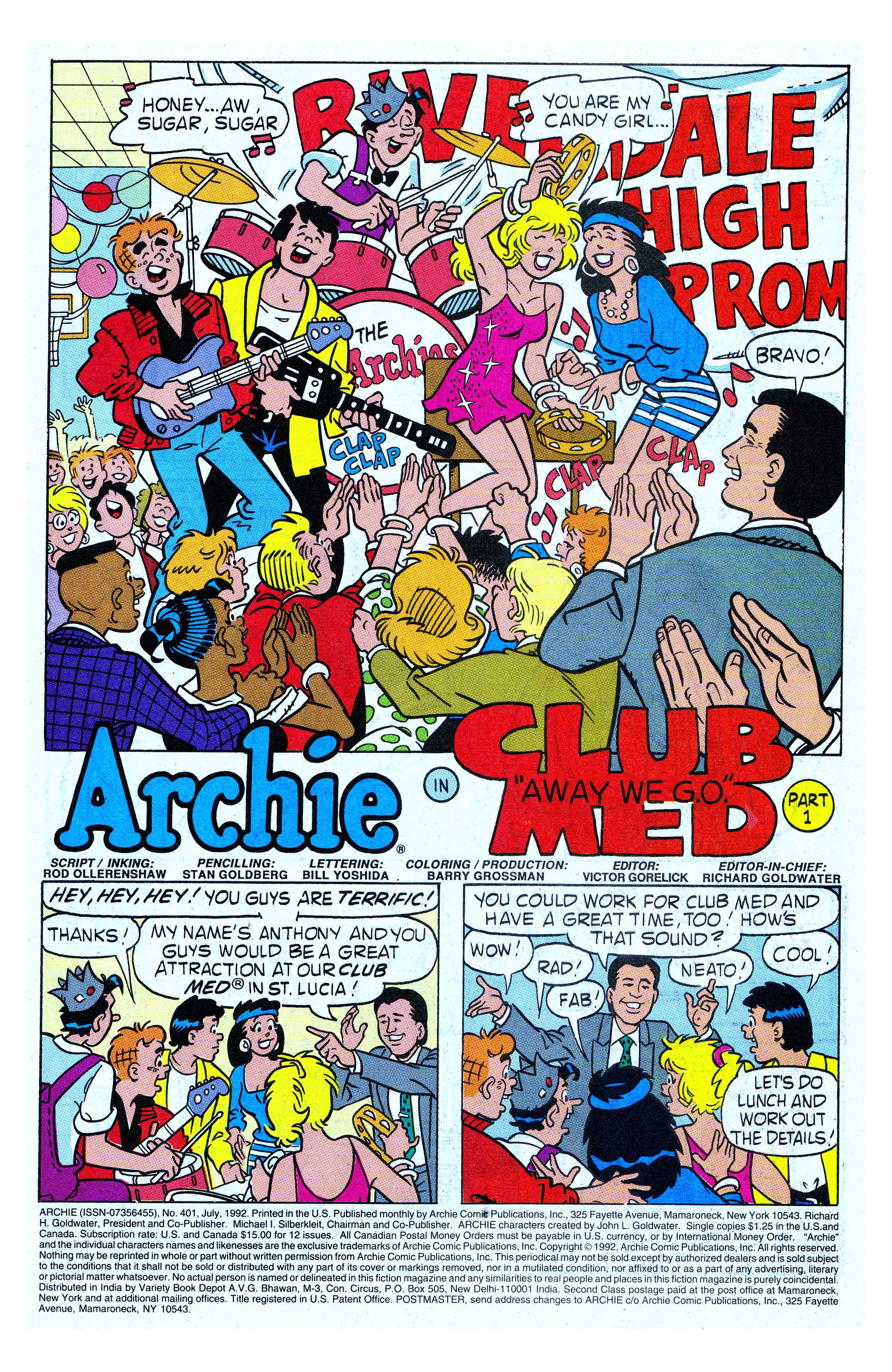 Read online Archie (1960) comic -  Issue #401 - 2