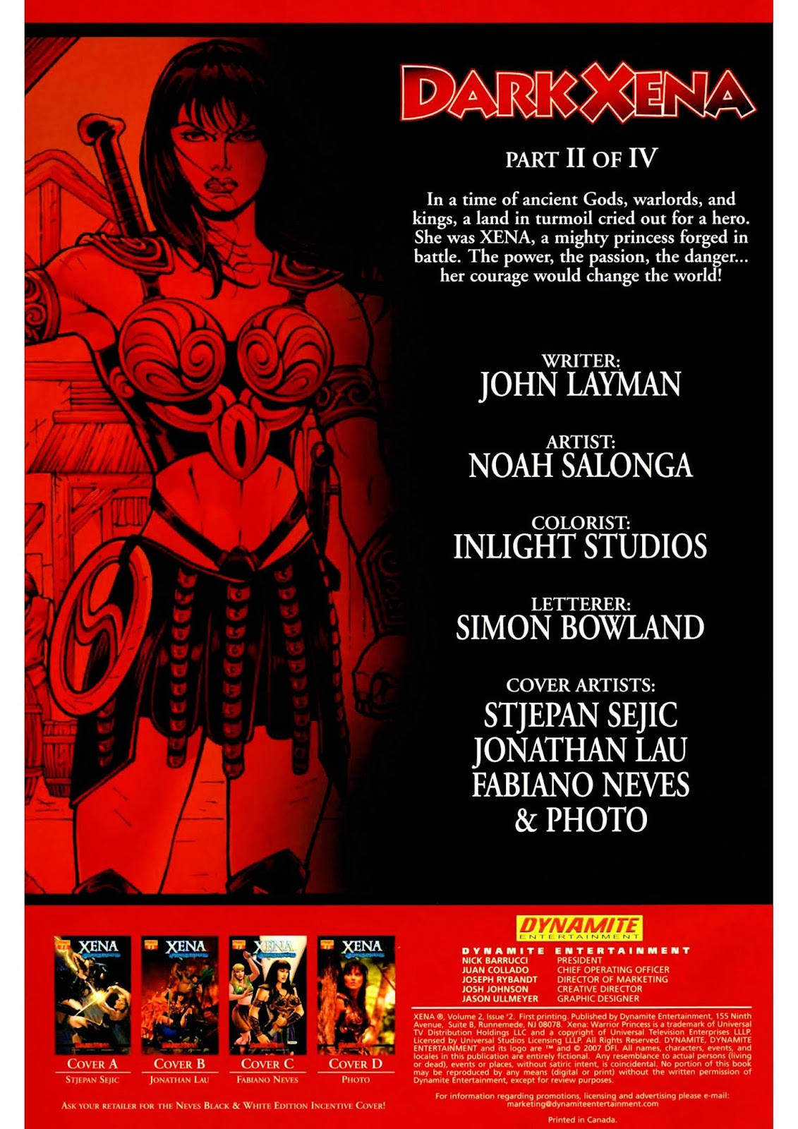 Xena: Warrior Princess - Dark Xena issue 2 - Page 2