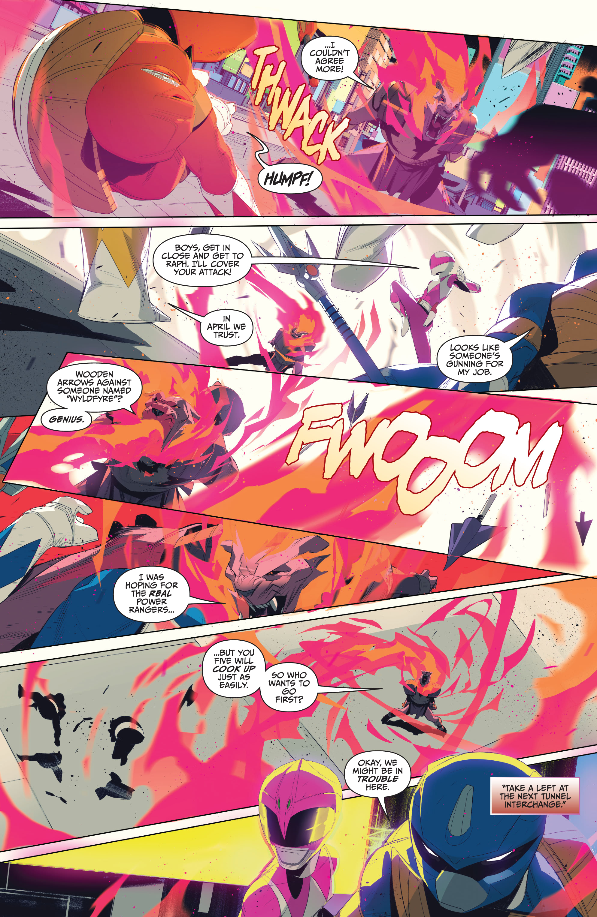 Read online Mighty Morphin Power Rangers: Teenage Mutant Ninja Turtles comic -  Issue #4 - 8