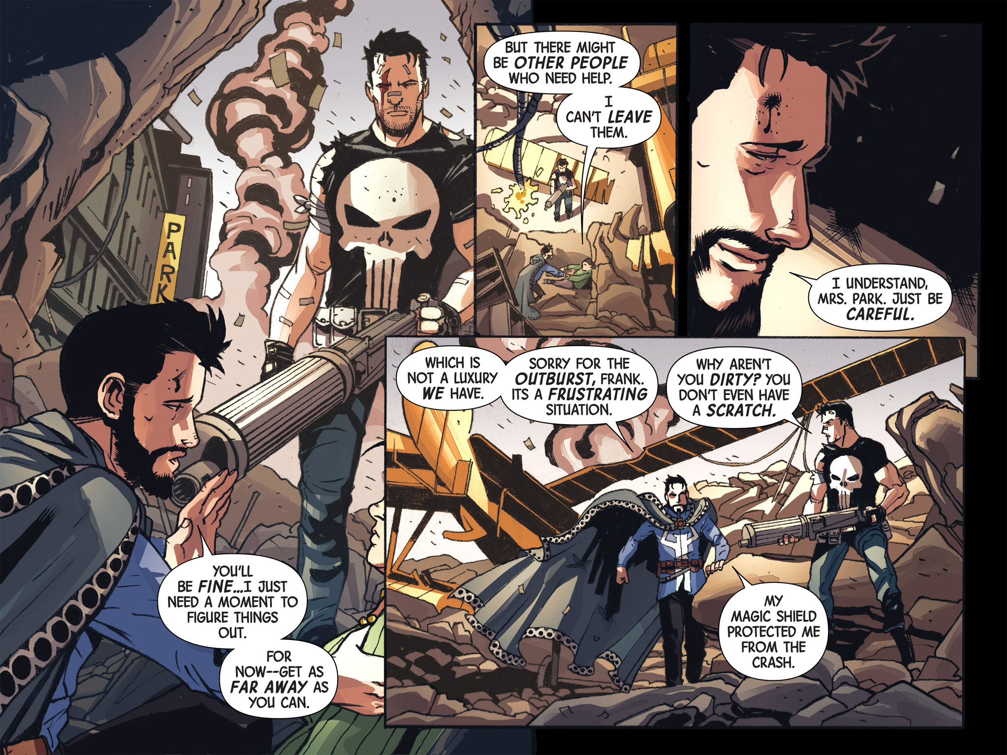 Read online Doctor Strange/Punisher: Magic Bullets Infinite Comic comic -  Issue #7 - 35